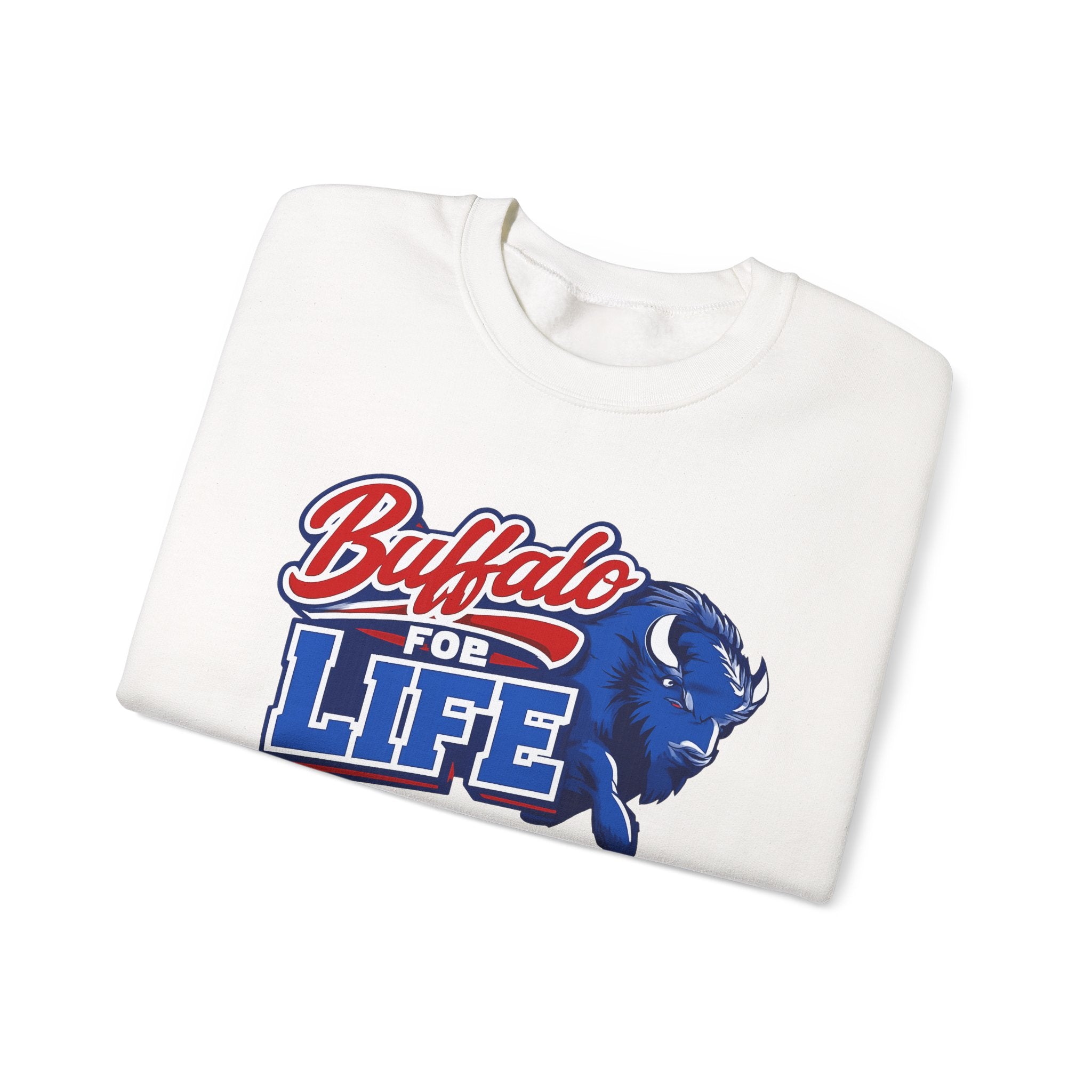 Buffalo For Life sweatshirt | Buffalo buffalo sports logo crewneck