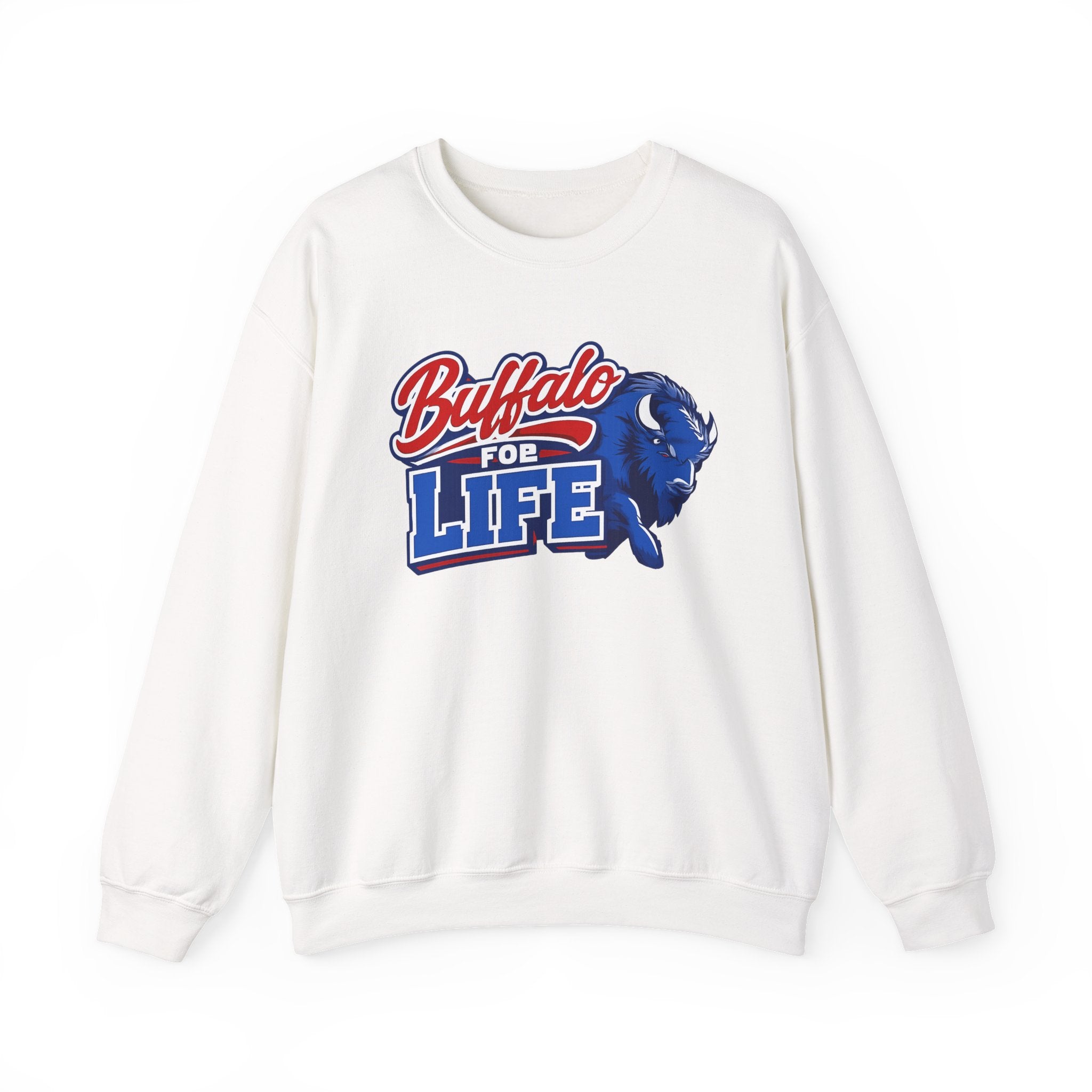 Buffalo For Life sweatshirt | Buffalo buffalo sports logo crewneck