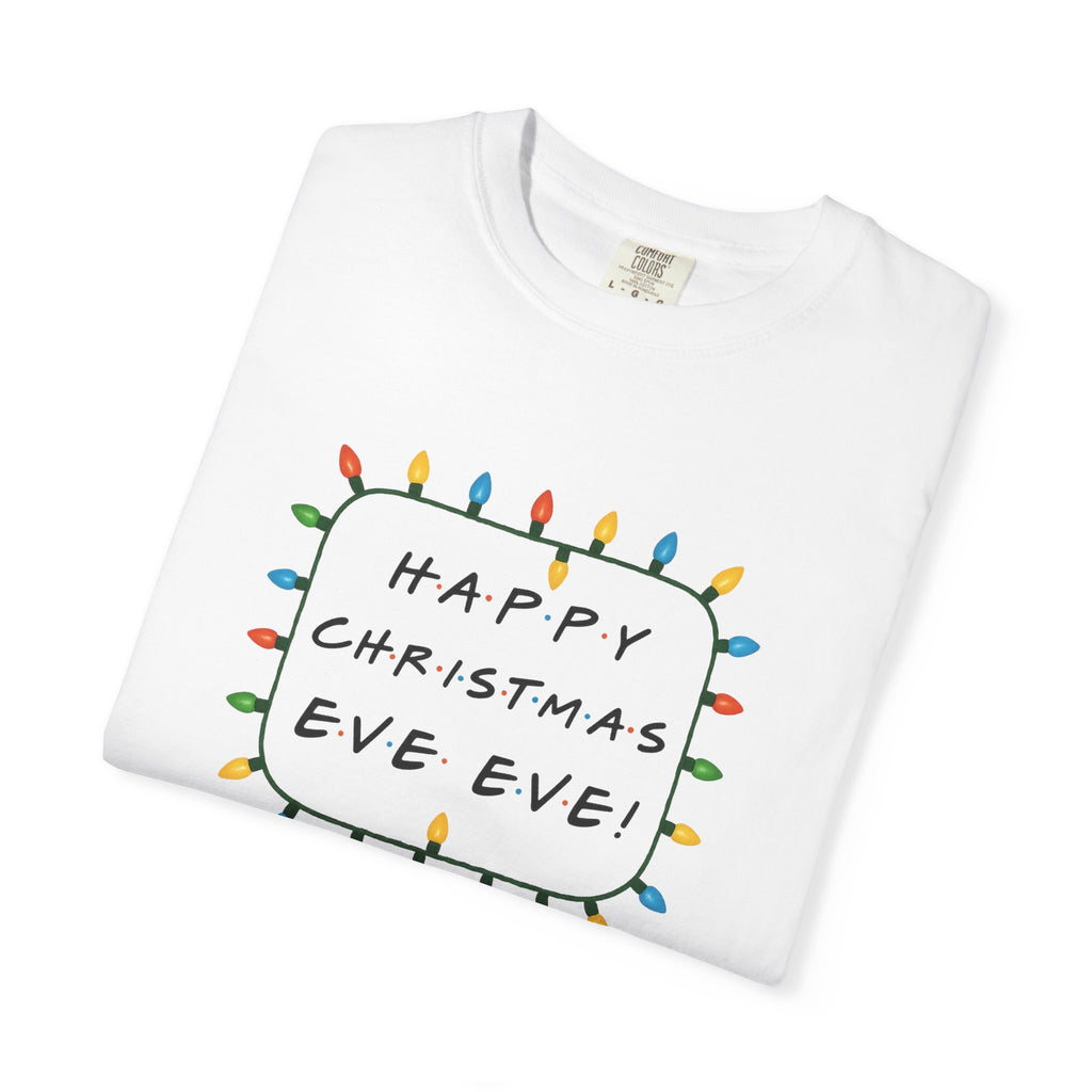 Happy Christmas Eve Eve T-Shirt | Christmas Lights Holiday Tee