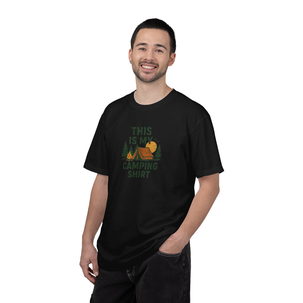 This Is My Camping Shirt T-Shirt | Camping Tent Trees Graphic Tee
