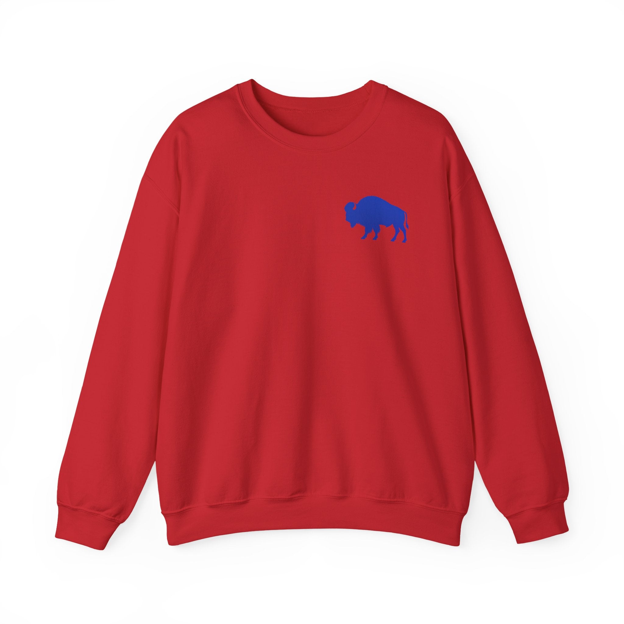 Where Else Would You Rather Be Than Right Here Right Now Crewneck Sweatshirt | Buffalo Chest Logo