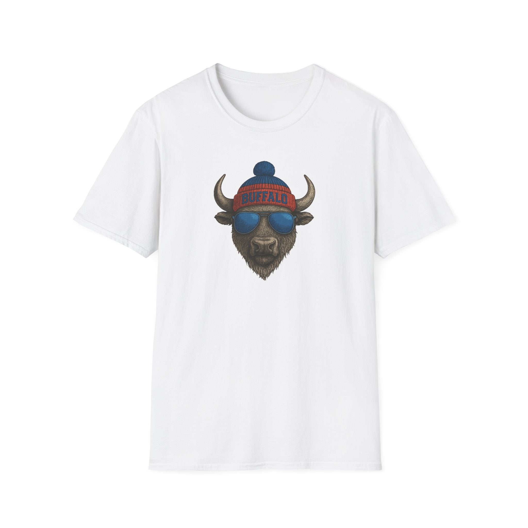Buffalo with Beanie and Sunglasses T-Shirt