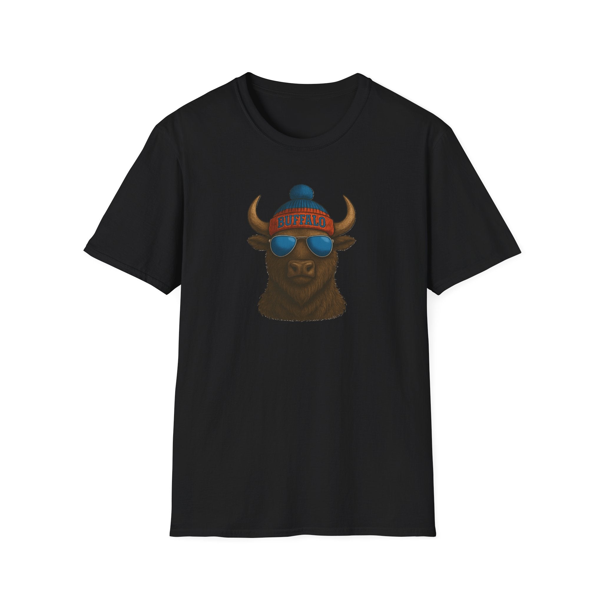 Buffalo with Beanie and Sunglasses T-Shirt
