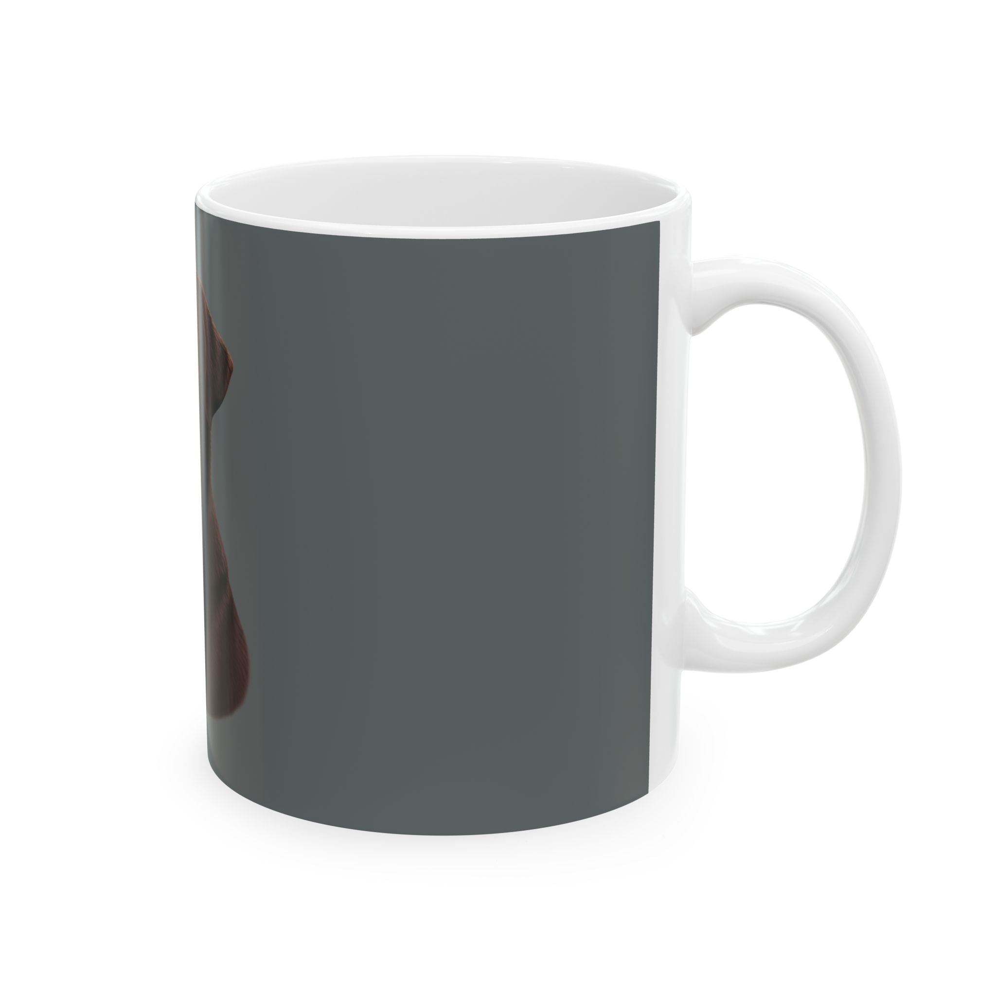 Chocolate Labrador Portrait Mug | Ceramic Dog Coffee Cup