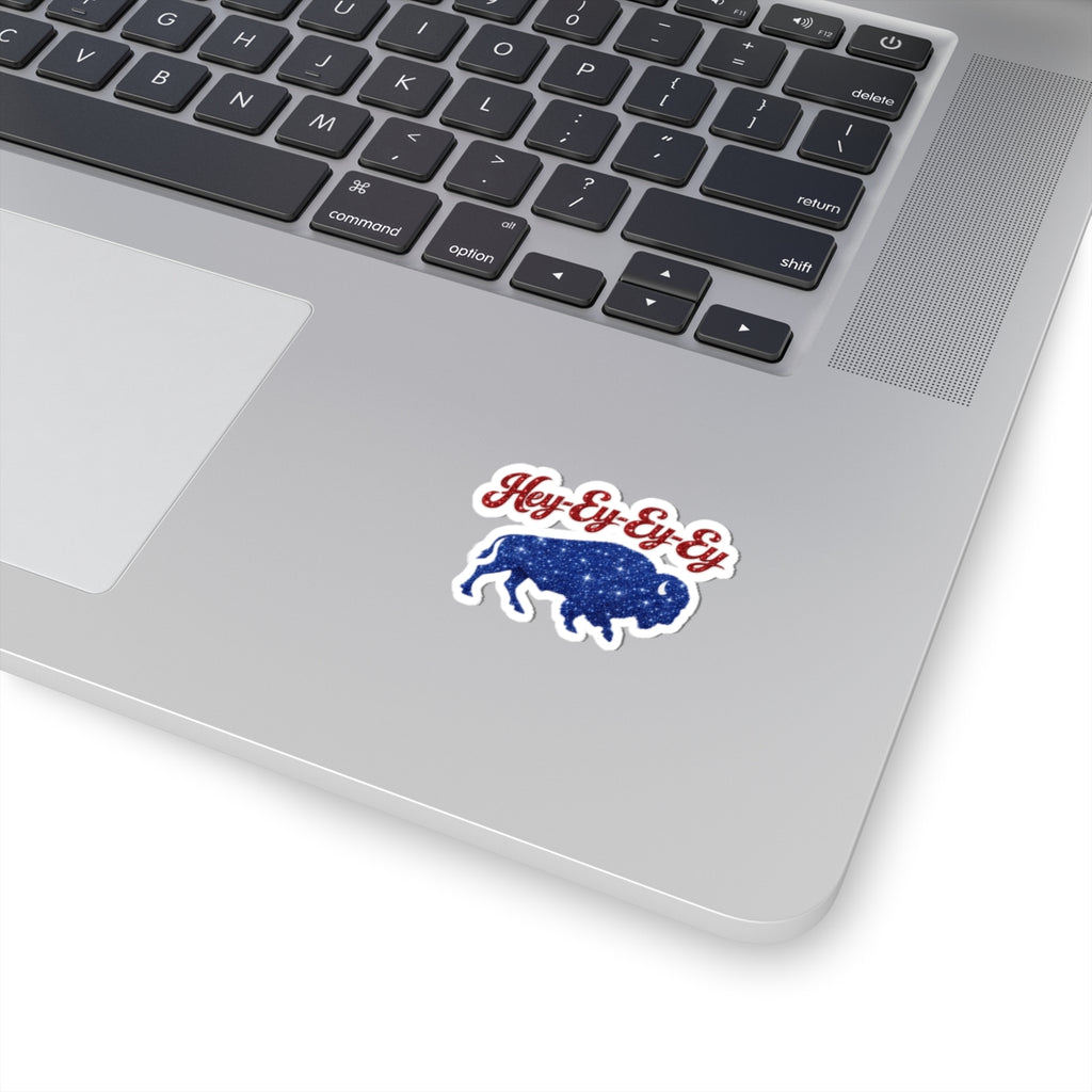 Hey-Ey-Ey-Ey Buffalo sticker | Kiss-Cut Sticker, Americana starry bison