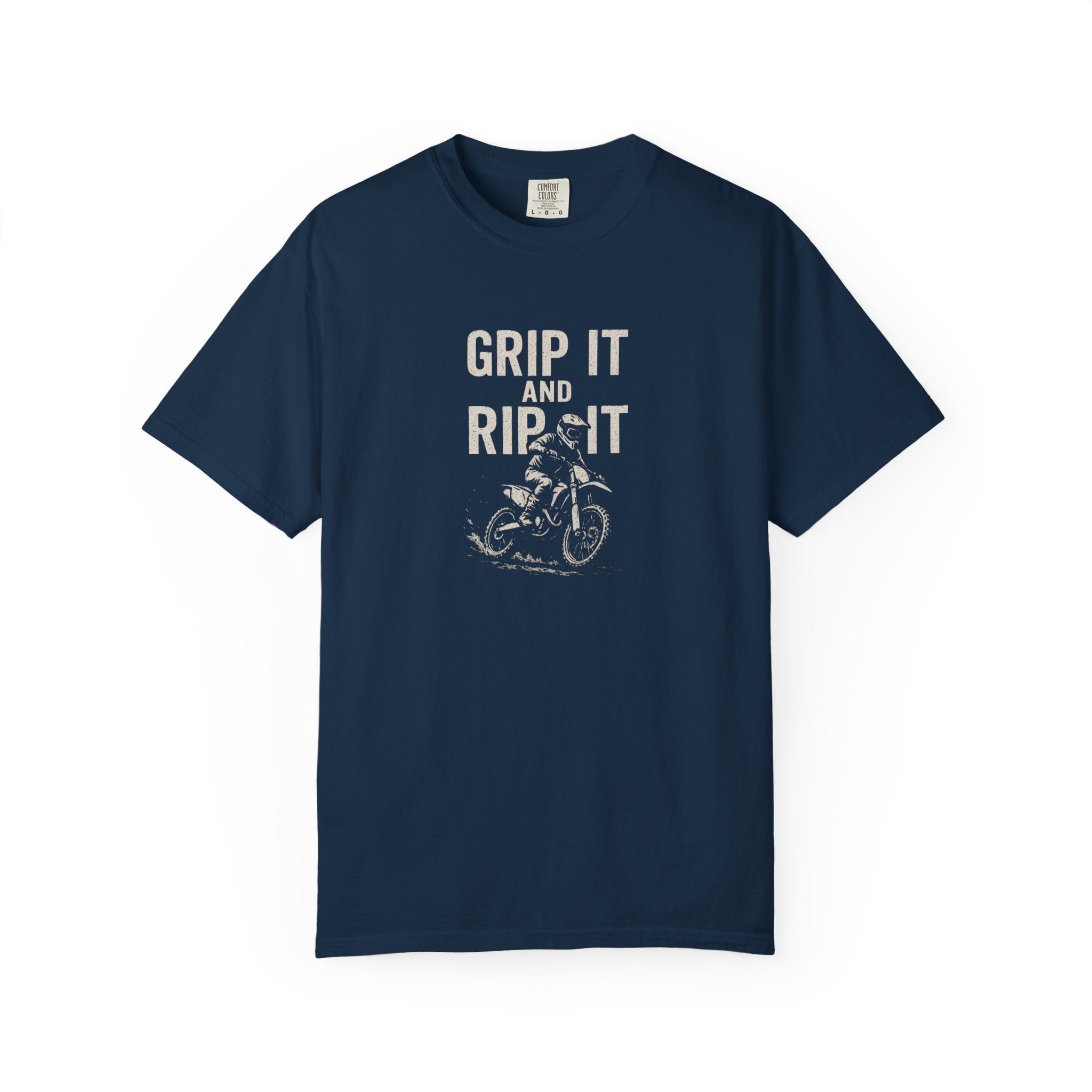 Grip It and Rip It Dirt Bike Tee | Vintage Bike Graphic T-Shirt