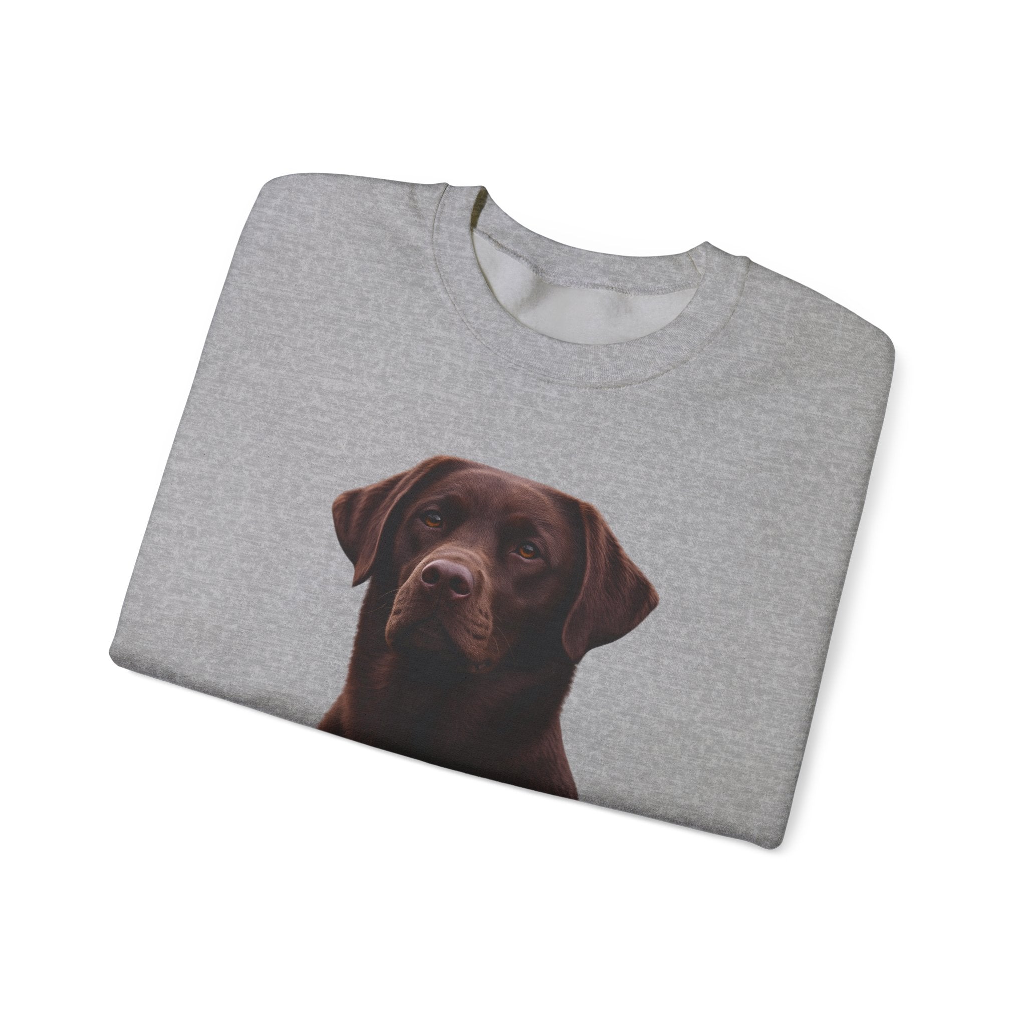 Chocolate Labrador Portrait Sweatshirt | Dog Face Crewneck