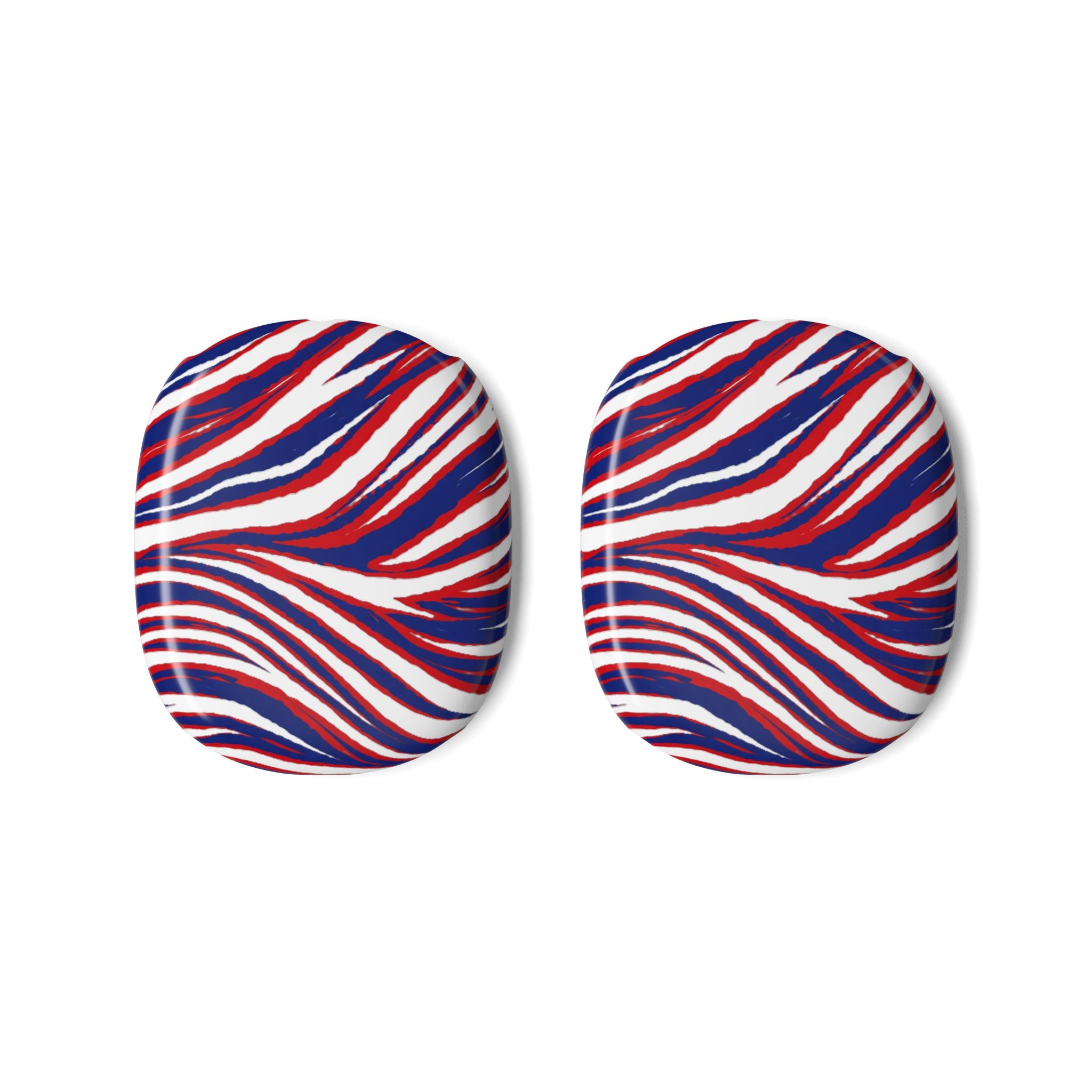 Buffalo Red White Blue Wavy Pattern AirPod Max Case
