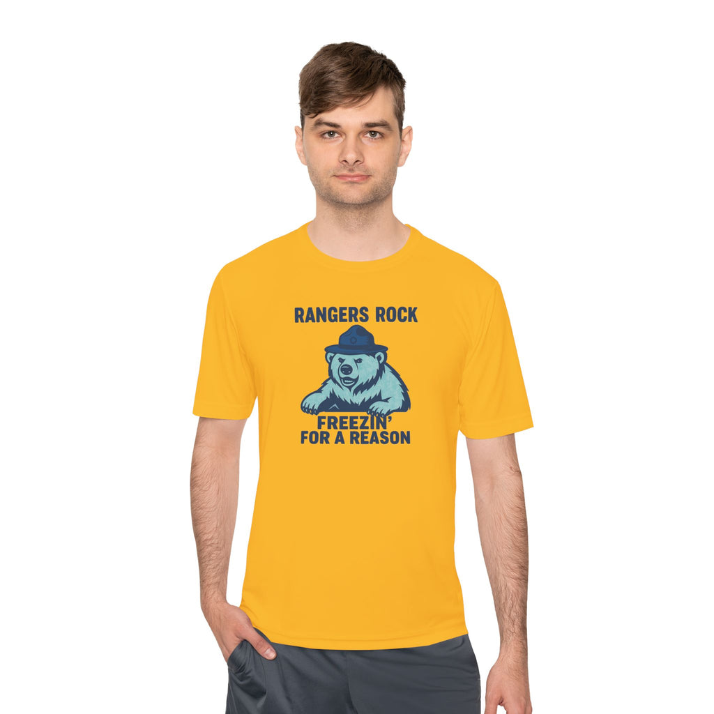 Rangers Rock Polar Bear Hat design T-Shirt | Freezin' For A Reason
