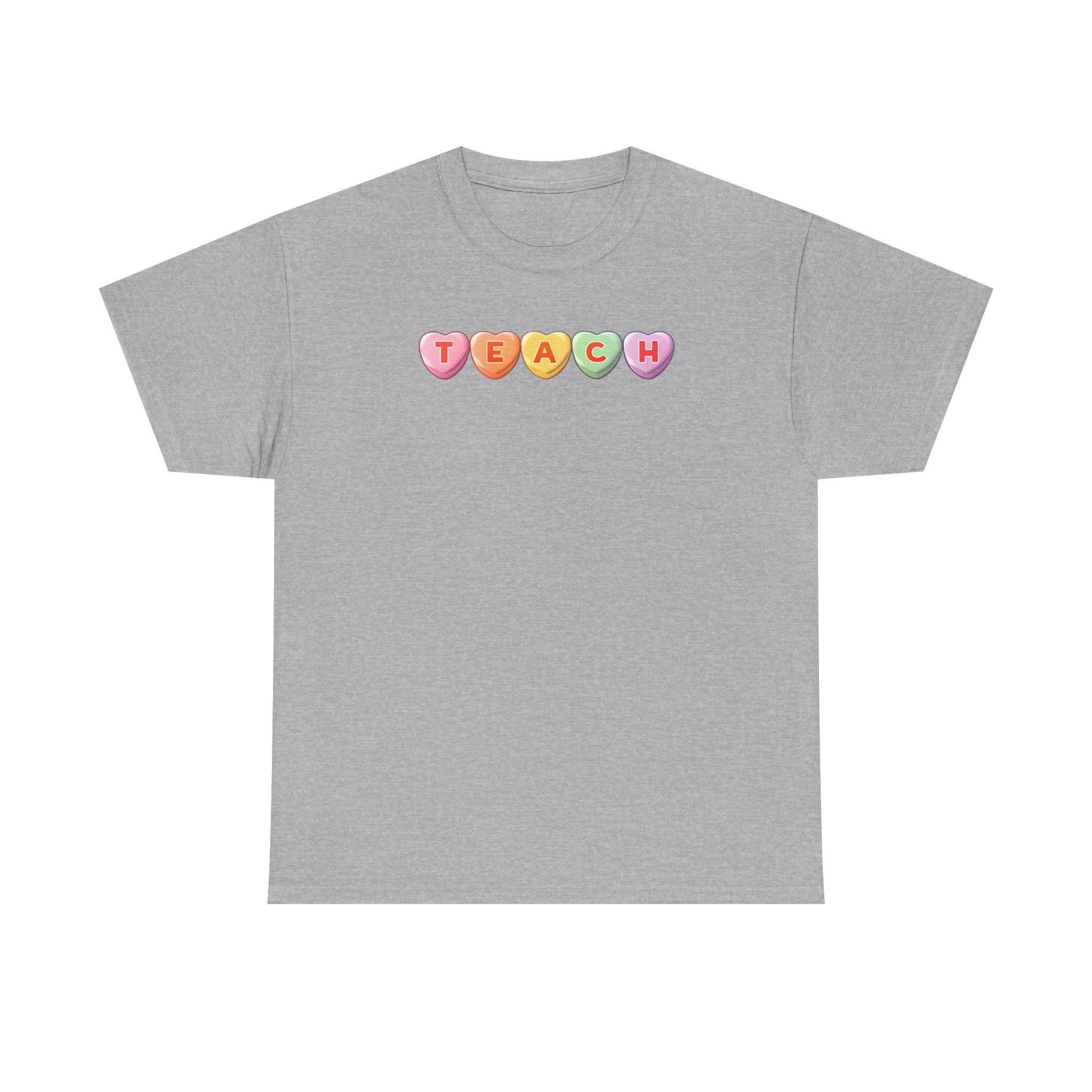 Valentine's Day TEACH Unisex Cotton Tee
