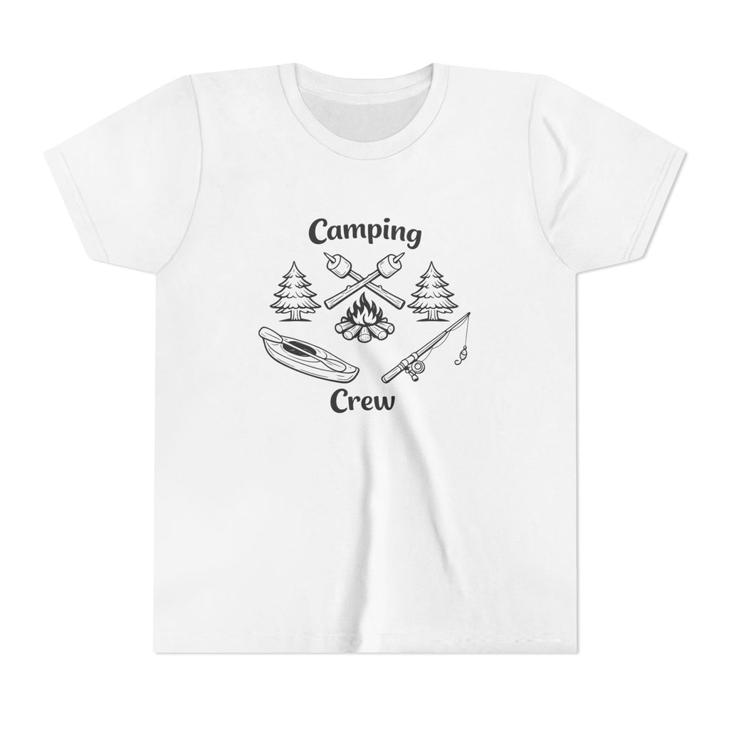 Camping Crew Youth Tee | Kayak, Campfire, Fishing Outdoors