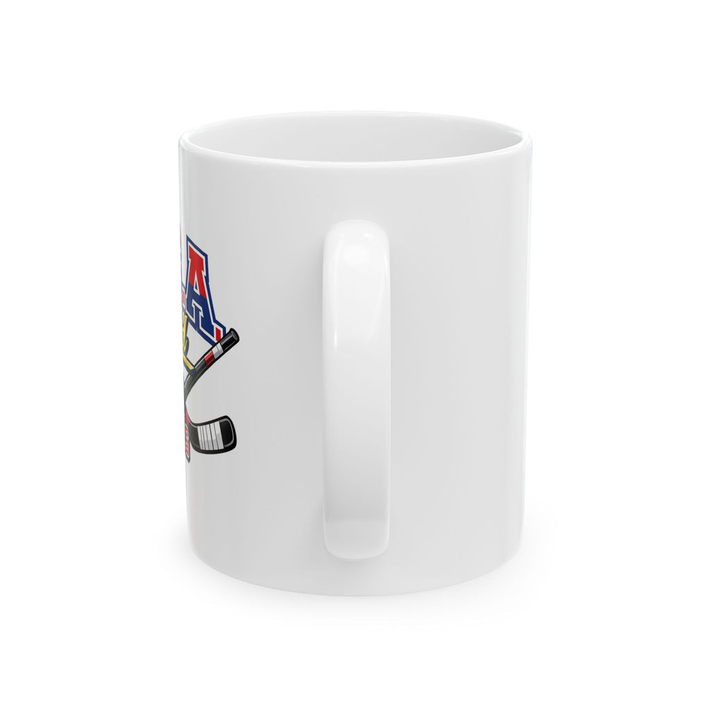 Hockey USA 2026 Ceramic Mug - USA Hockey Logo Coffee Cup (11oz & 15oz)
