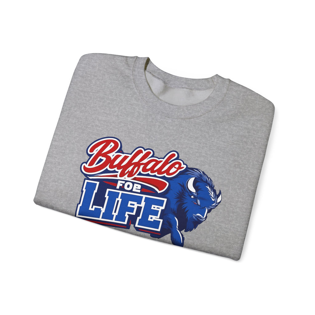 Buffalo For Life sweatshirt | Buffalo buffalo sports logo crewneck