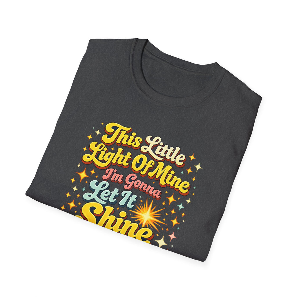 Let It Shine T-Shirt — Retro Positive Quote Tee