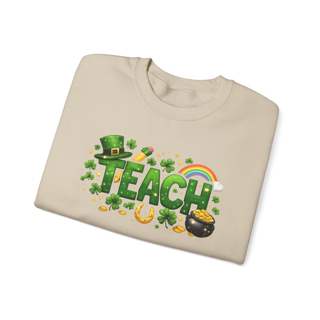 Teach St. Patrick's Day Crewneck Sweatshirt
