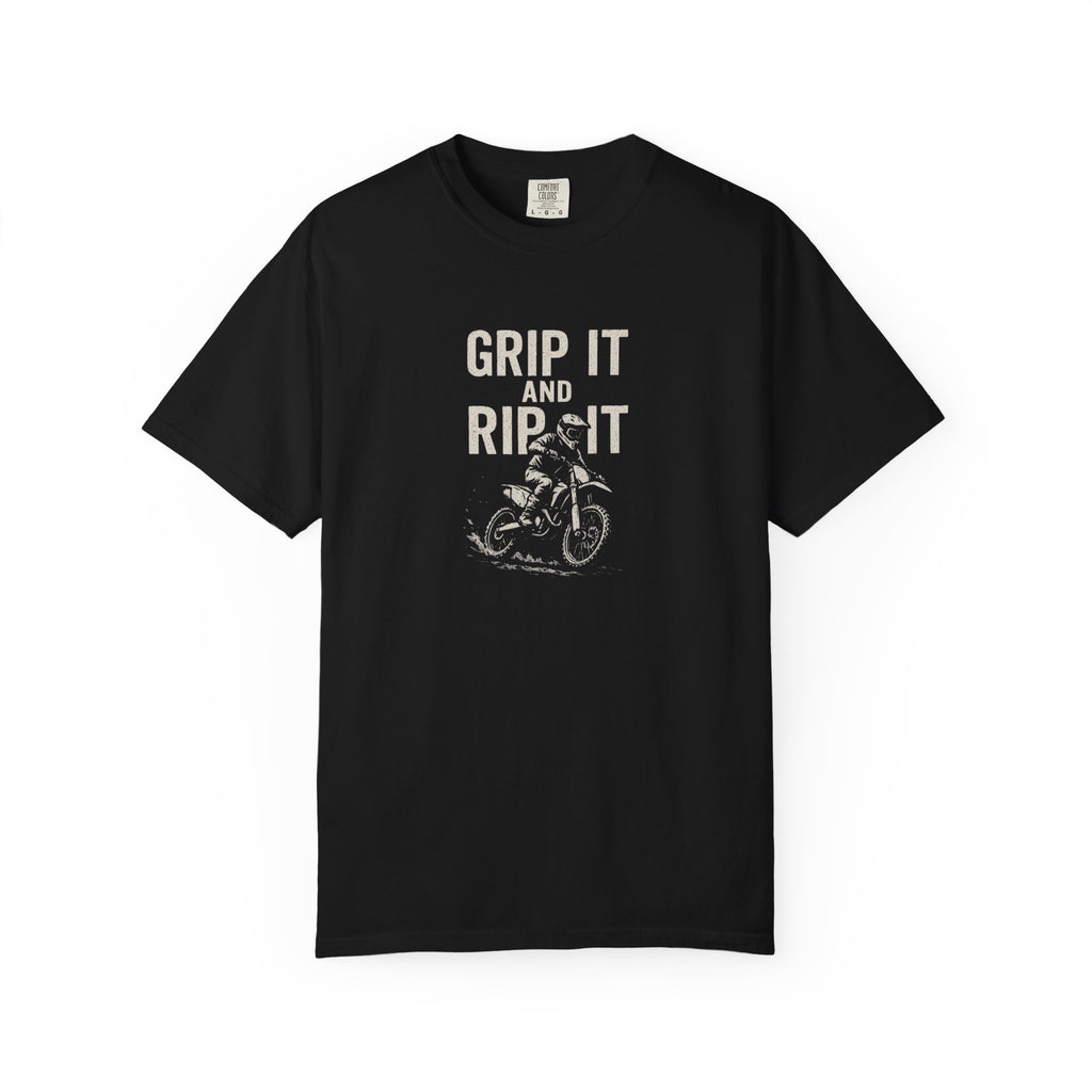 Grip It and Rip It Dirt Bike Tee | Vintage Bike Graphic T-Shirt