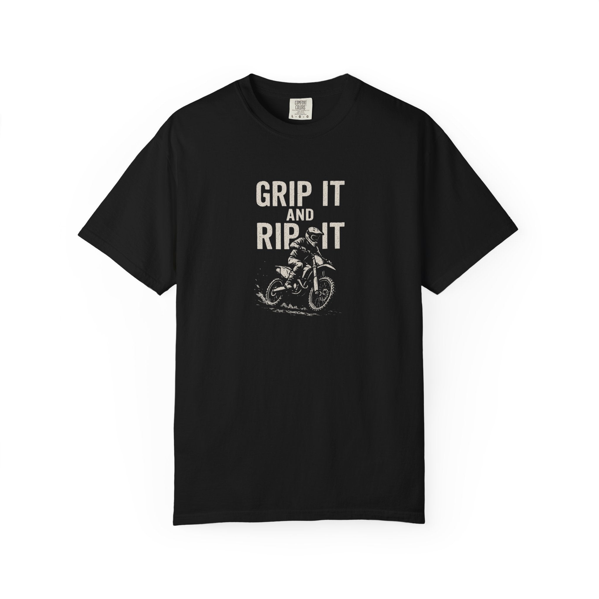Grip It and Rip It Dirt Bike Tee | Vintage Bike Graphic T-Shirt