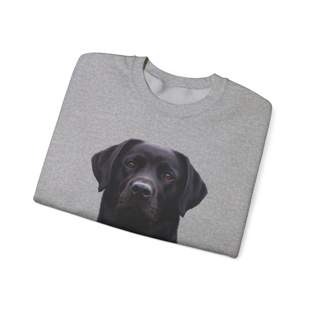 Black Labrador Portrait Sweatshirt | Dog Face Crewneck