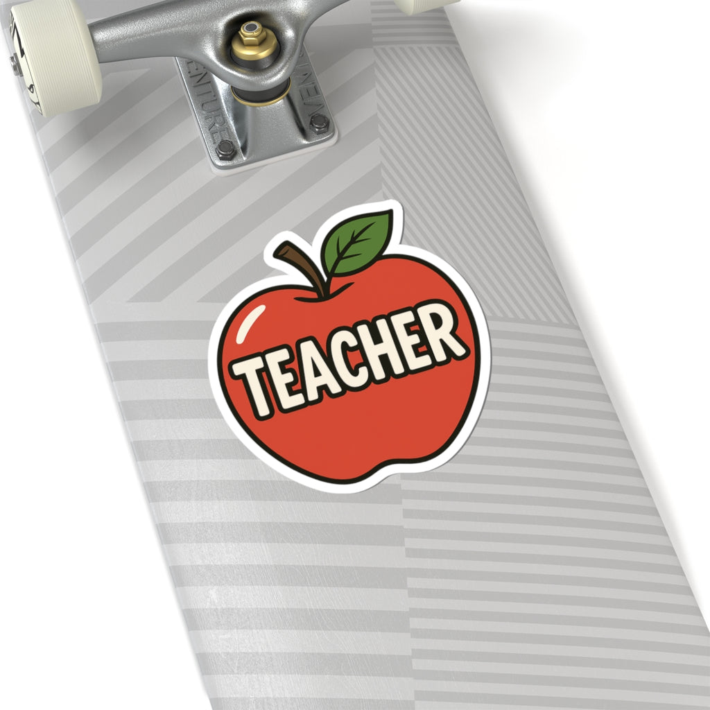 Teacher Apple Kiss-Cut Stickers