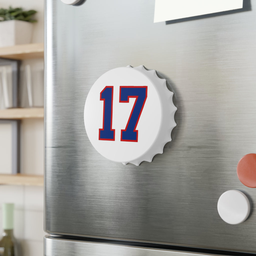 Buffalo Number 17 Bottle Opener | Sports Jersey Style