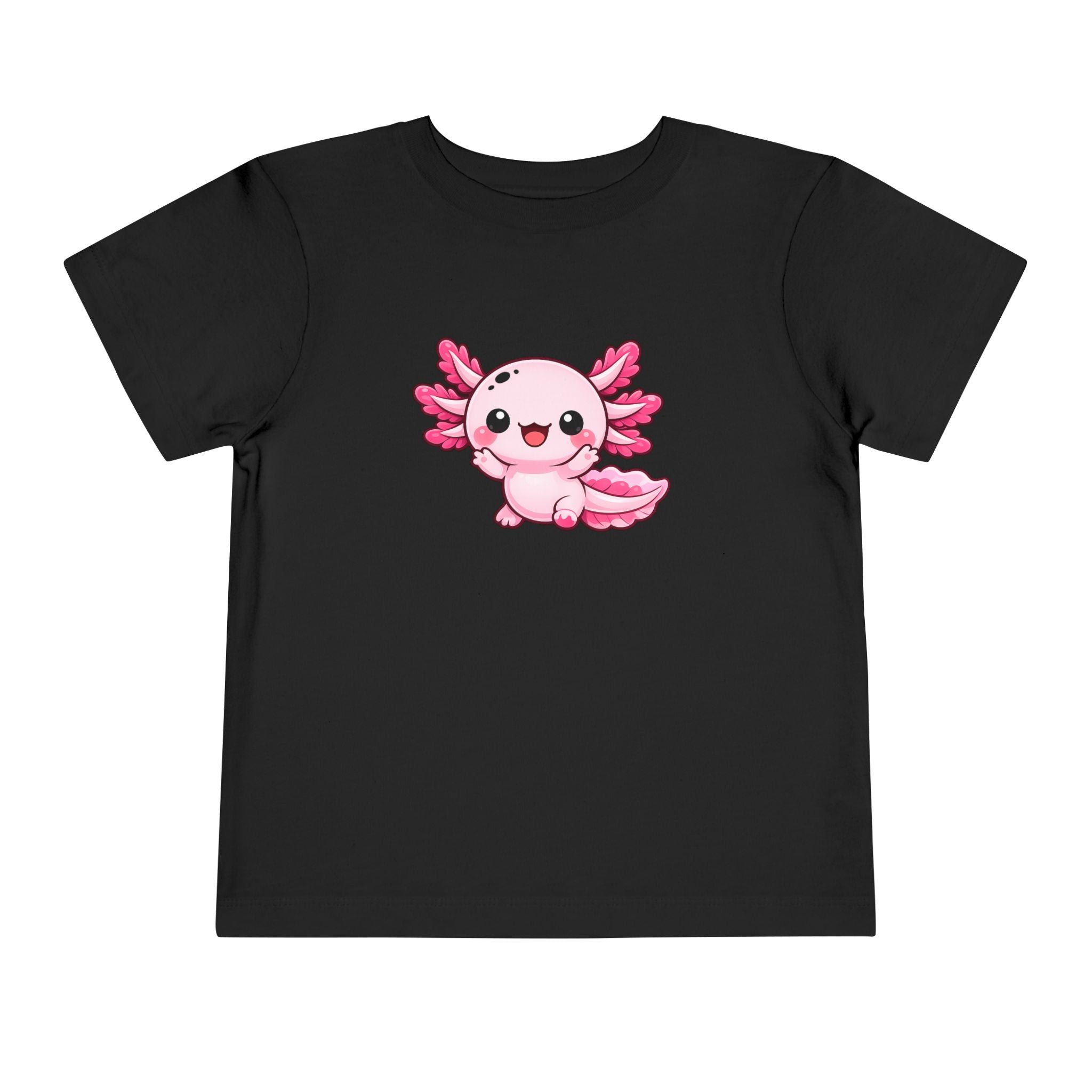 Pink Axolotl Illustration Toddler Tee | Cute Amphibian Shirt