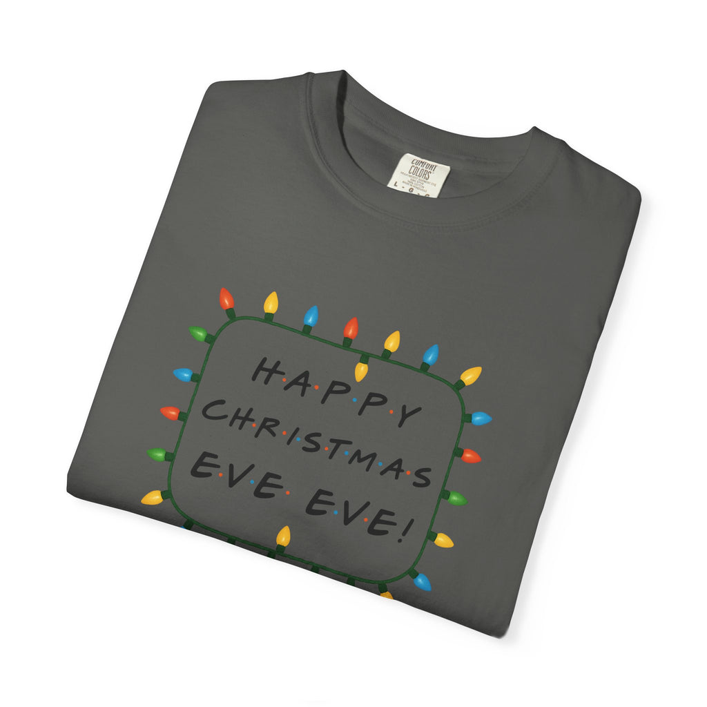 Happy Christmas Eve Eve T-Shirt | Christmas Lights Holiday Tee