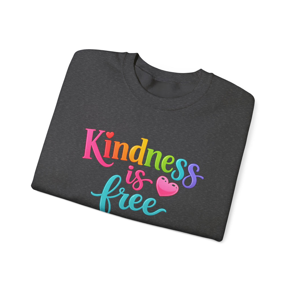Kindness is Free sweatshirt | Crewneck, Rainbow Script