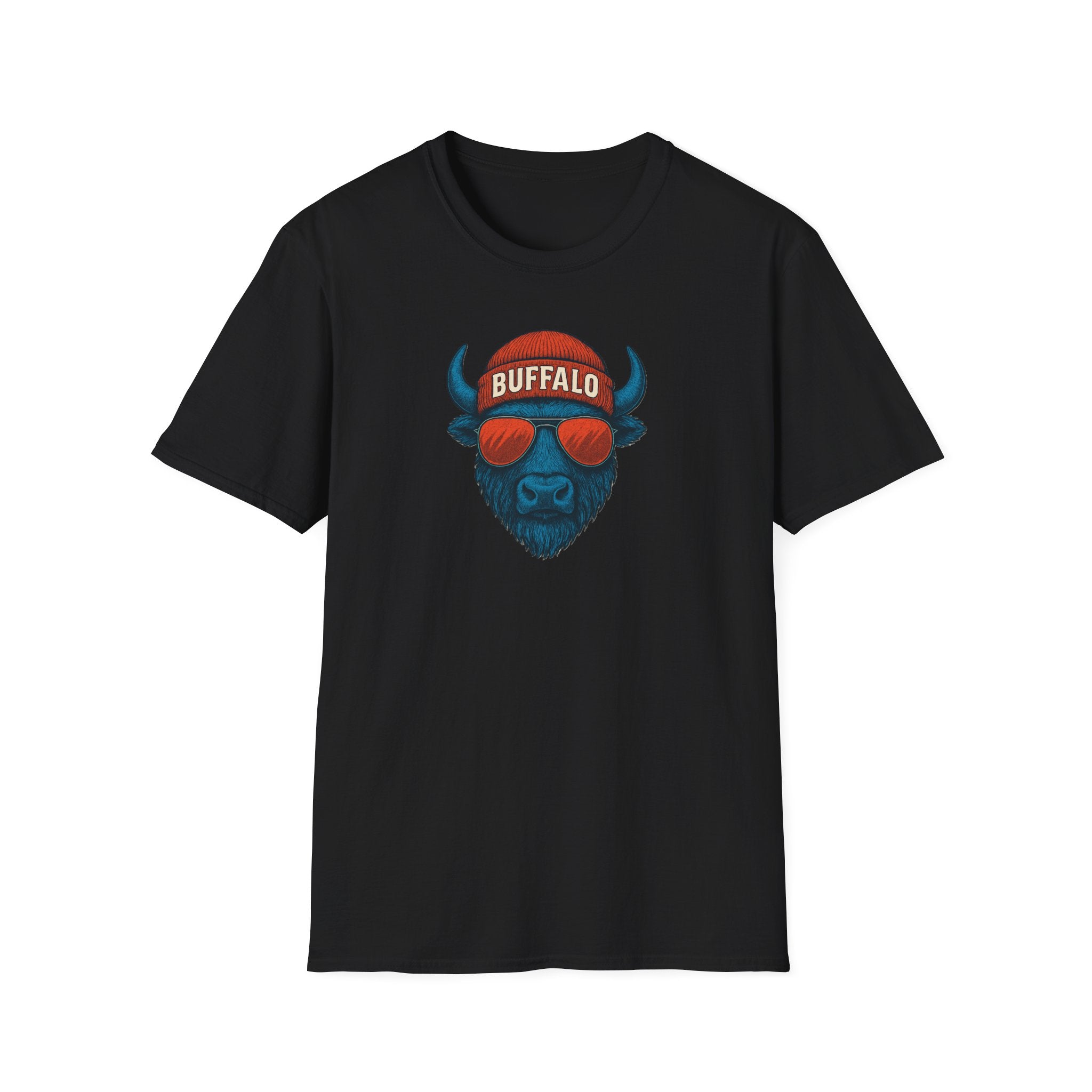 Buffalo Sunglasses and beanie T-Shirt