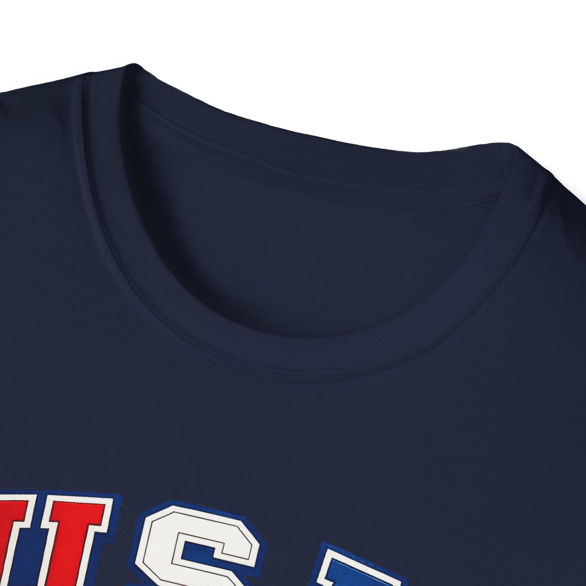 USA Gold Hockey 2K8 T-Shirt — American Flag Hockey Helmet Graphic Tee