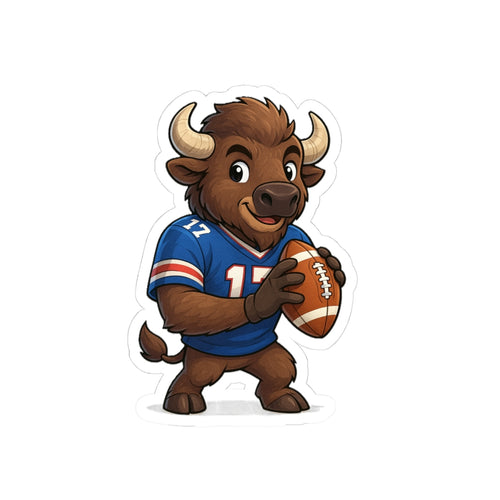 Buffalo 17 Football Player Sticker | Kiss-Cut Sticker