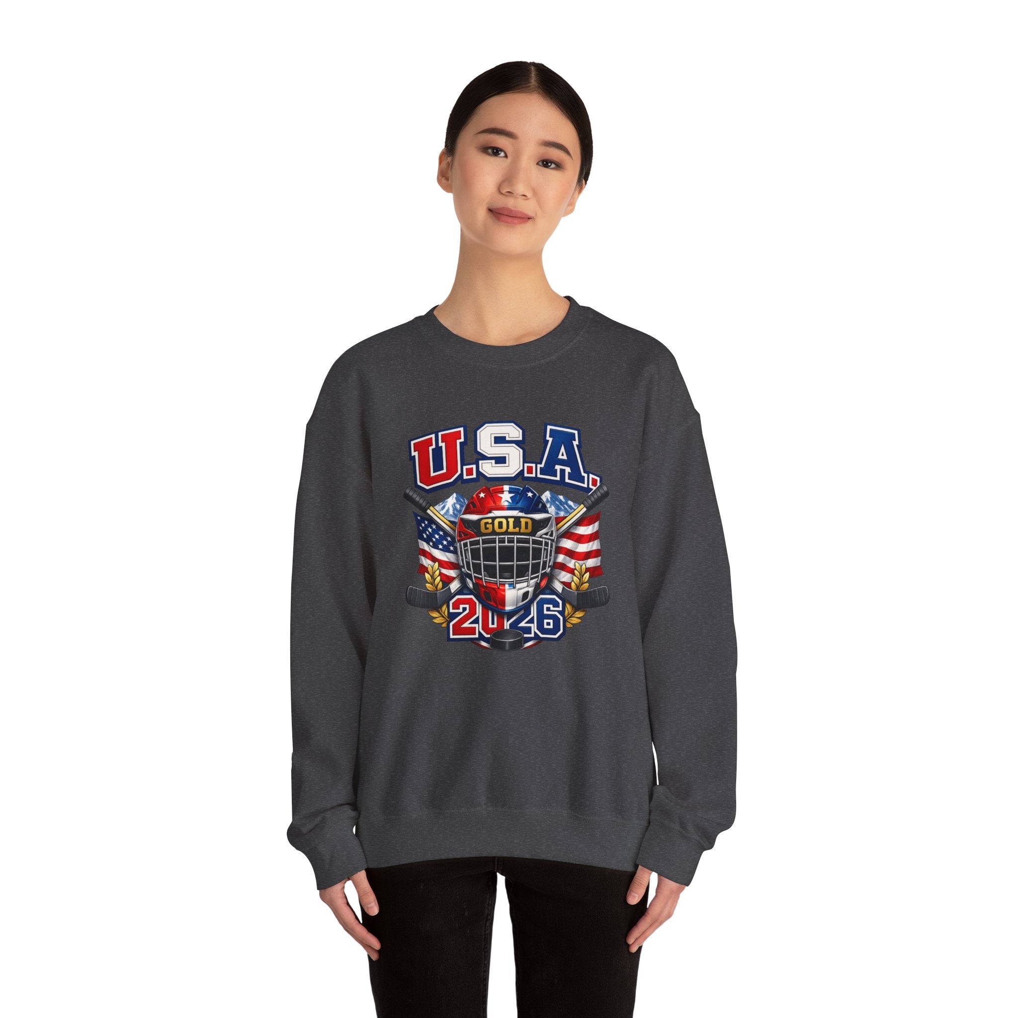 USA Hockey Gold 2046 Crewneck Sweatshirt