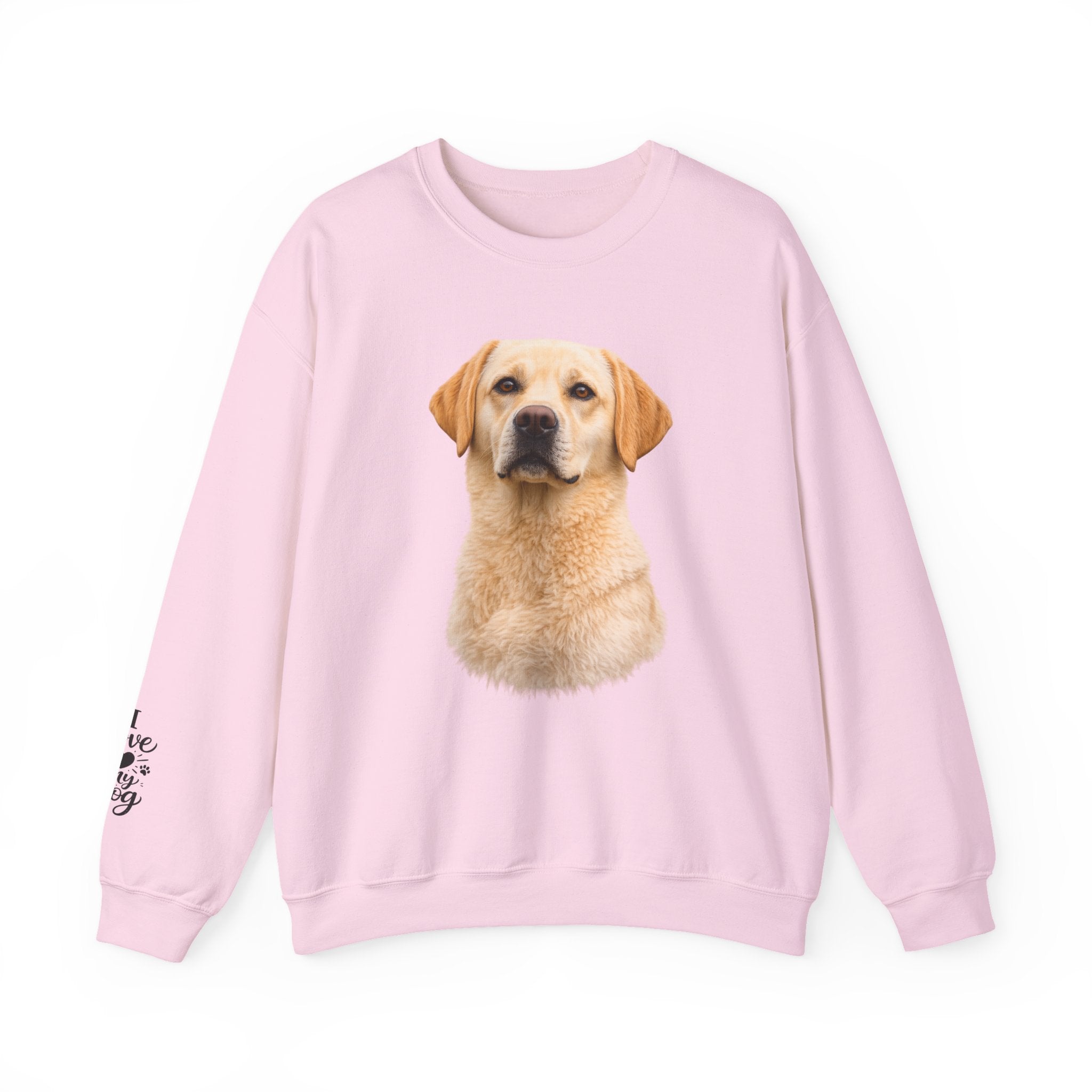 Yellow Labrador Retriever Portrait Sweatshirt | Dog Face Crewneck