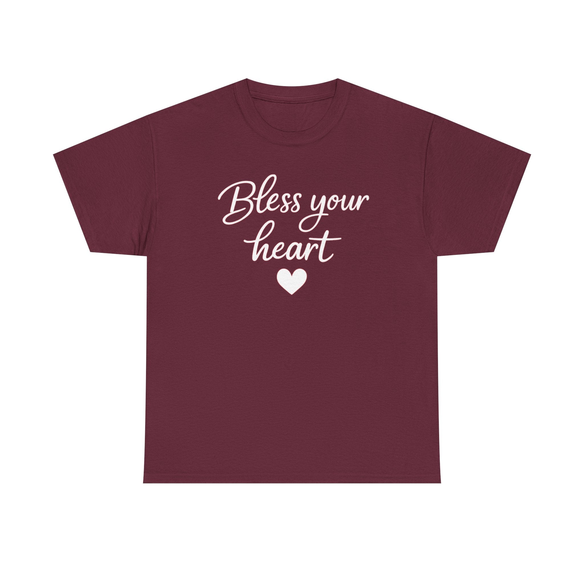 Bless Your Heart tee | Script heart design, Southern phrase t-shirt