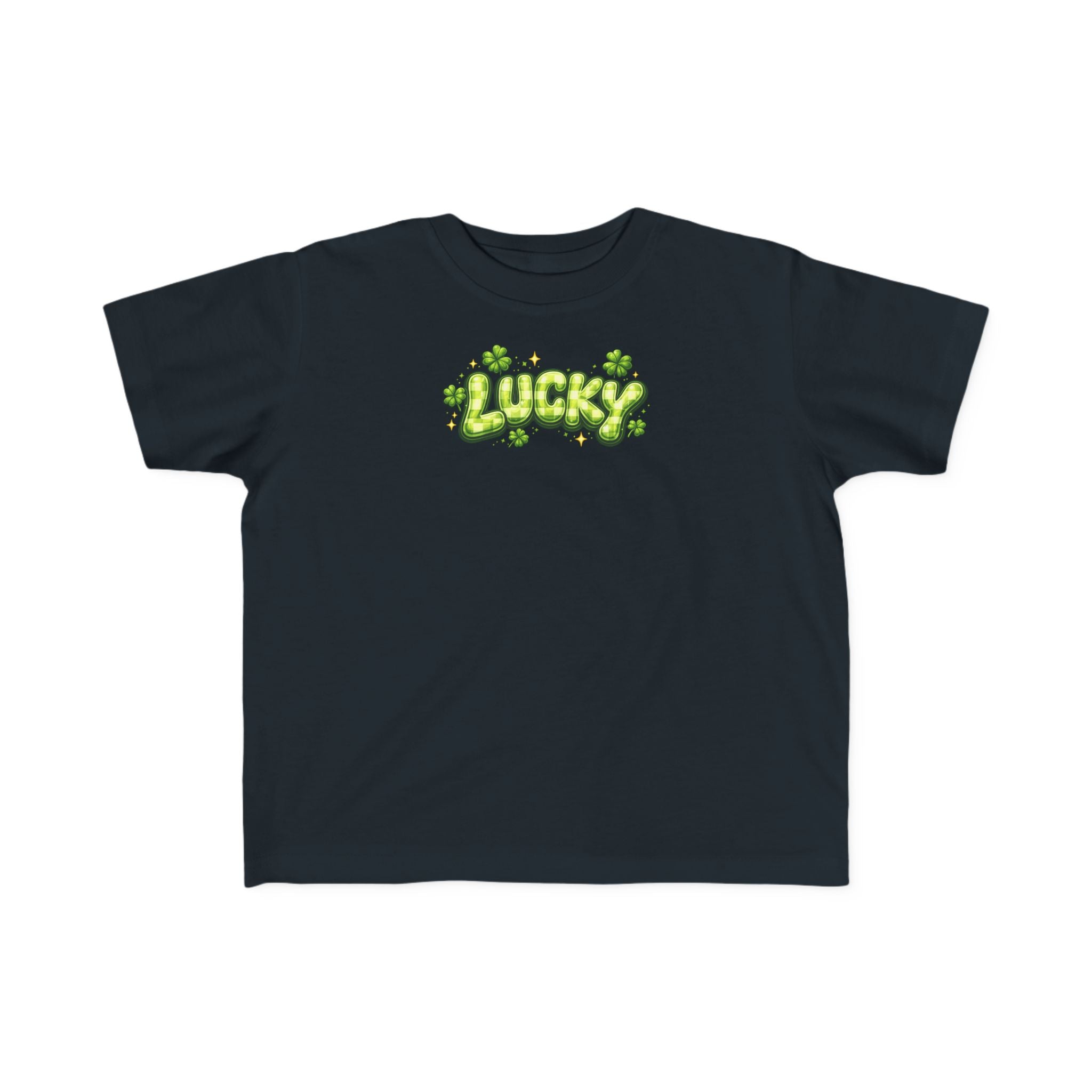 Toddler T‑Shirt — "Lucky" Shamrock Graphic St. Patrick’s Day Tee