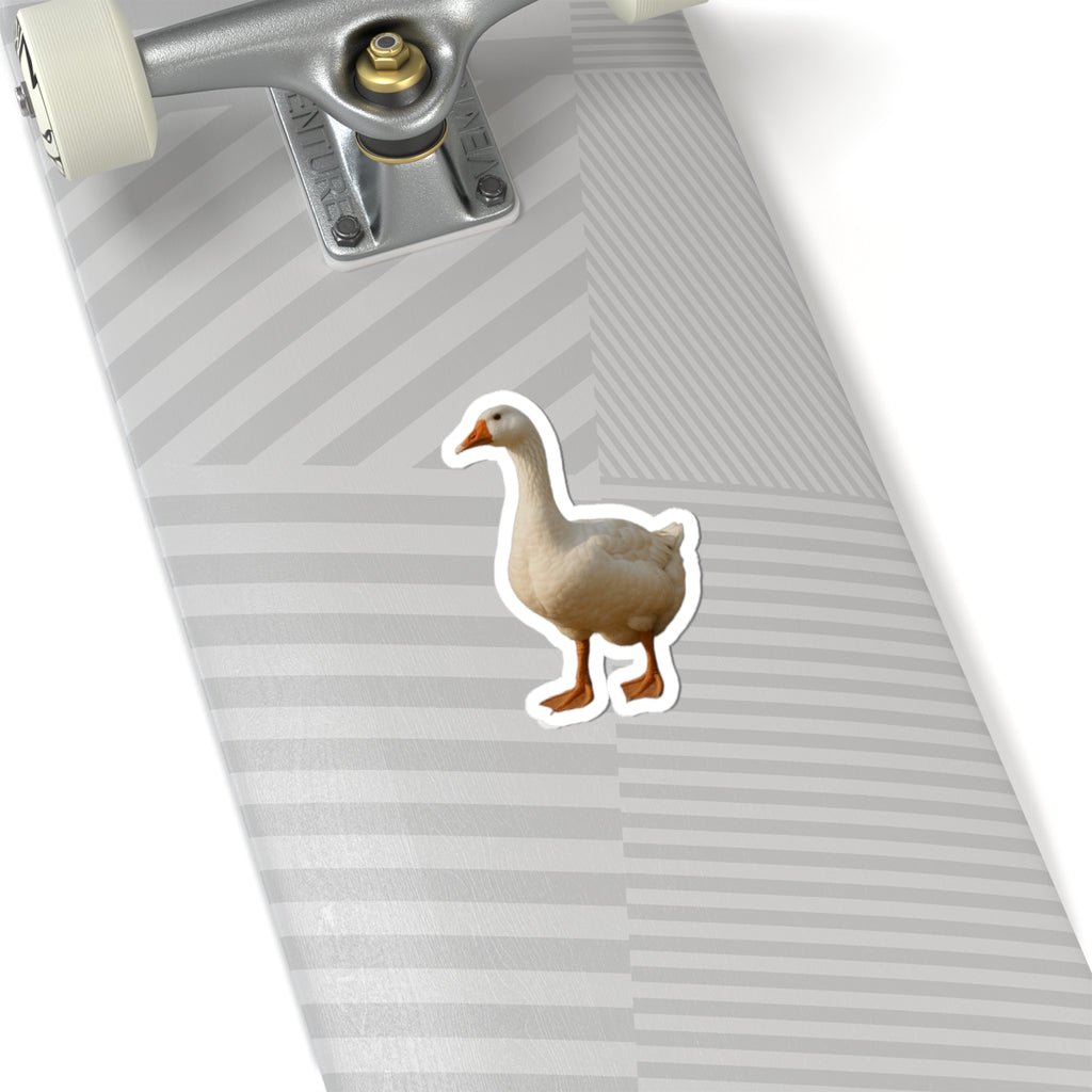 White Goose Sticker | Kiss-Cut Duck Farm Animal Decal