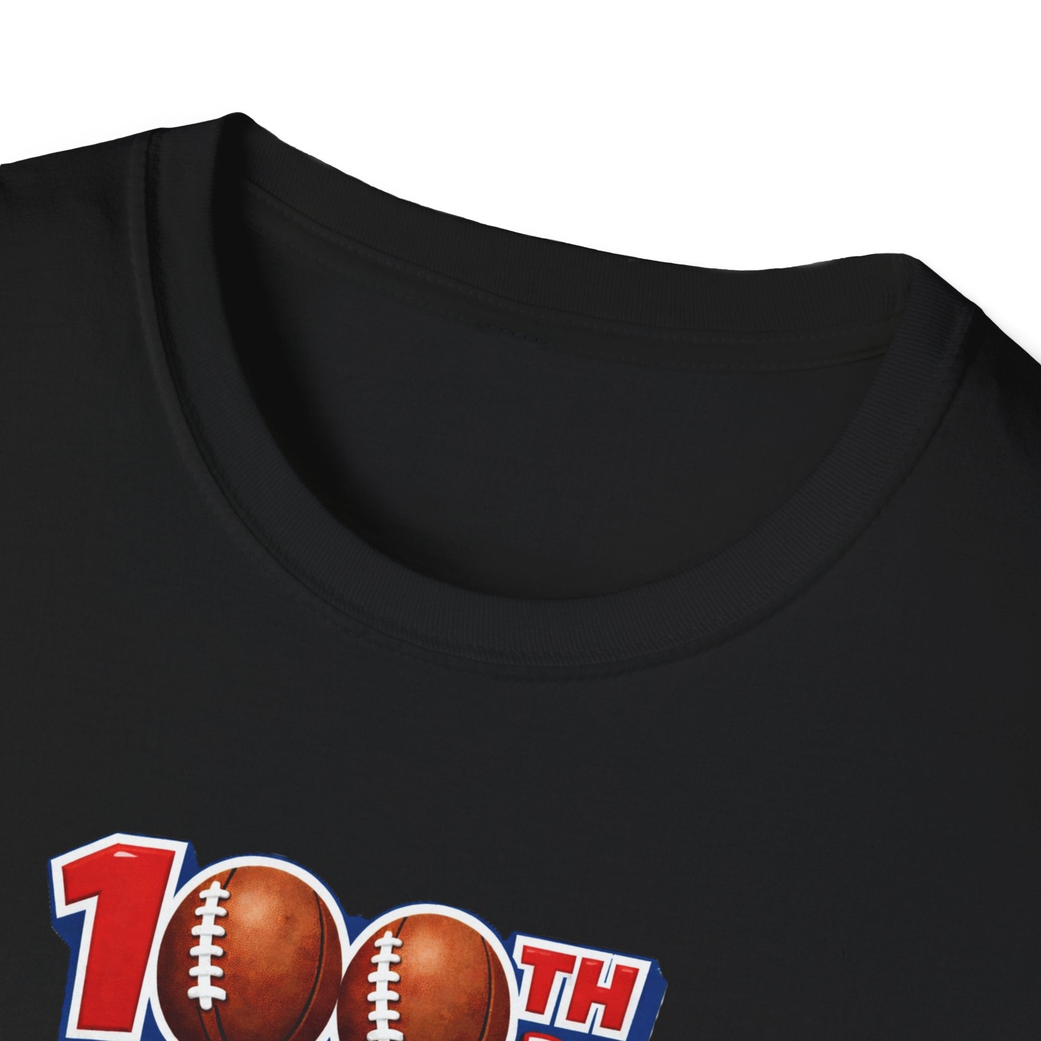 Buffalo 100th Day of School Football Mascot T-Shirt | School Celebration Tee