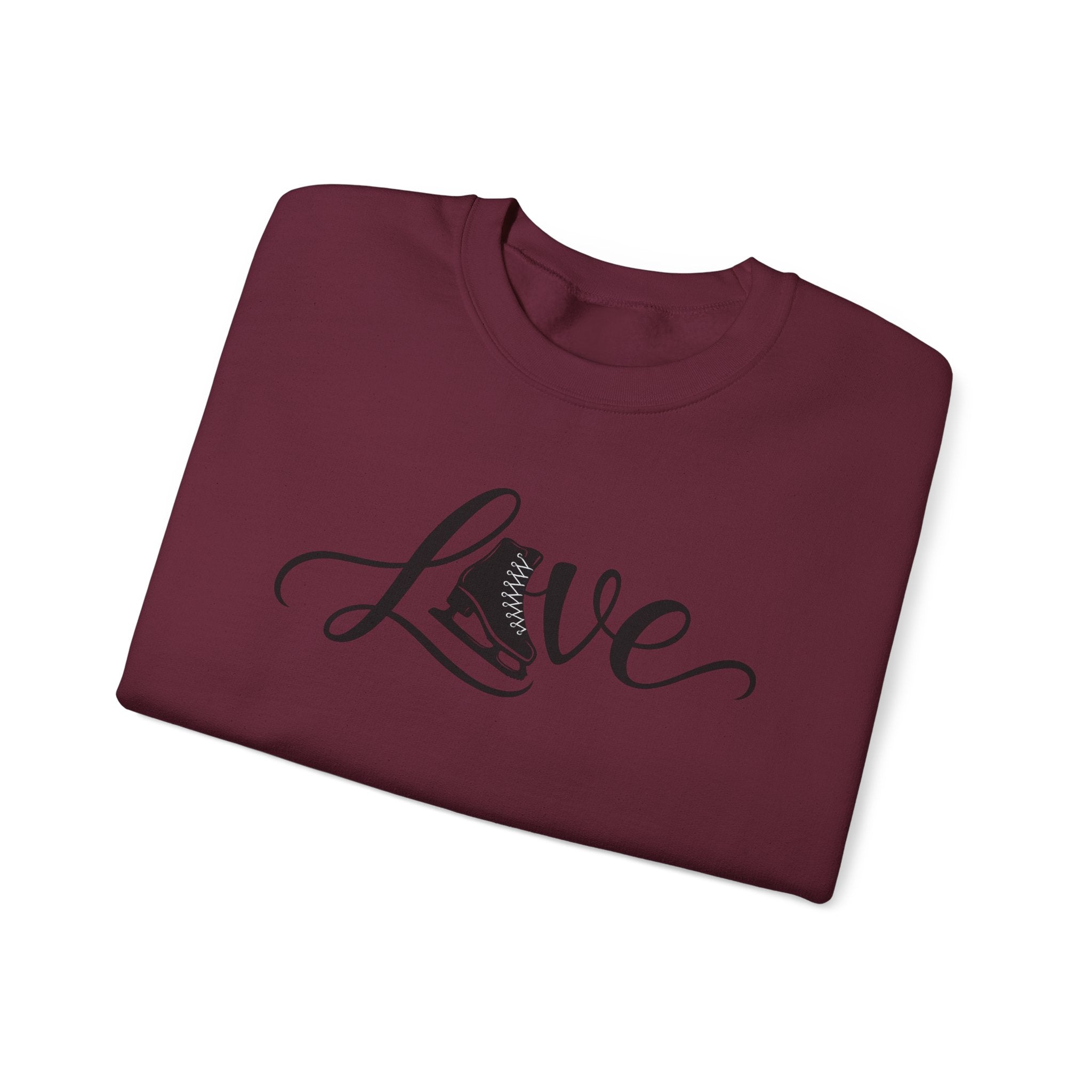 Love figure skating Unisex Heavy Blend™ Crewneck Sweatshirt