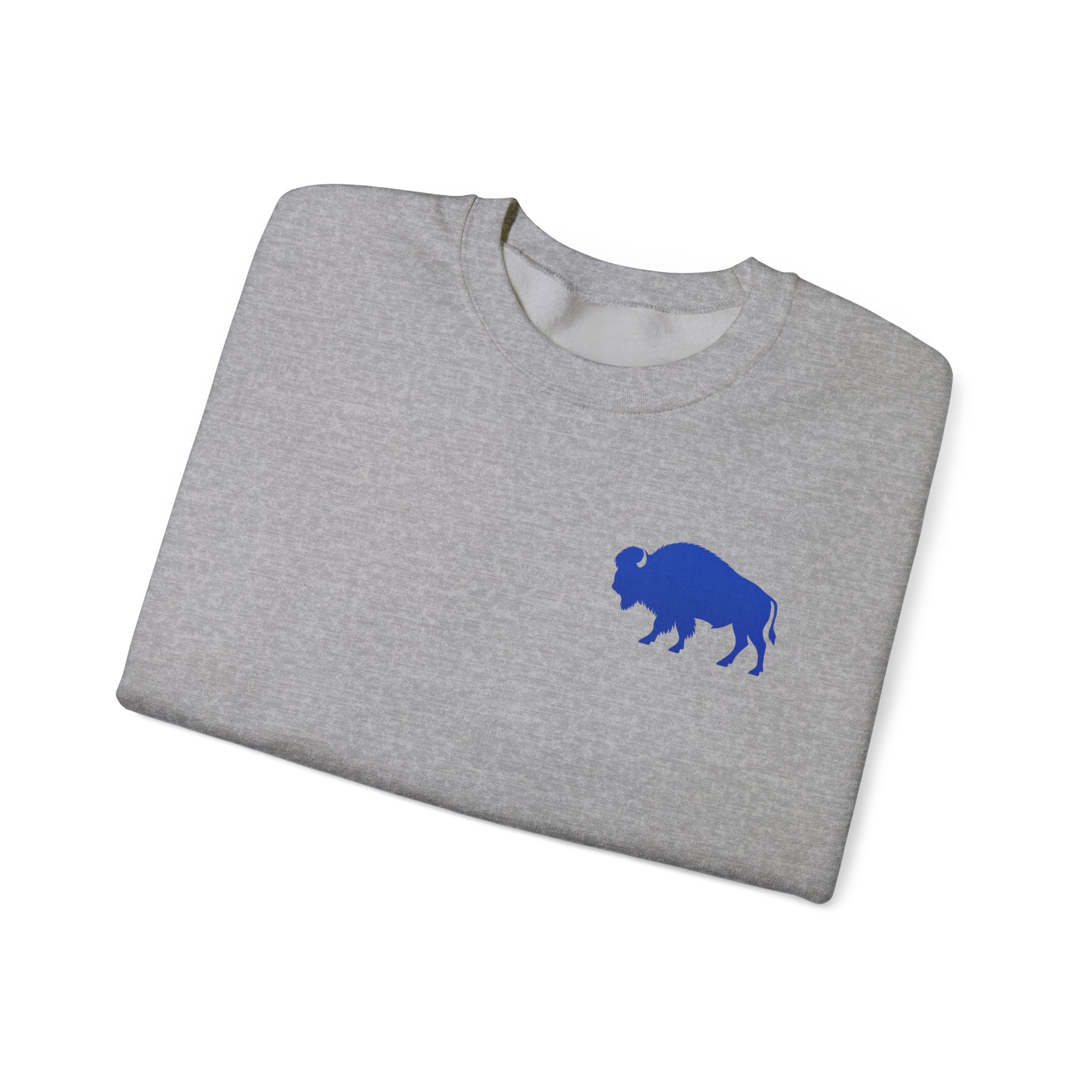 Where Else Would You Rather Be Than Right Here Right Now Crewneck Sweatshirt | Buffalo Chest Logo