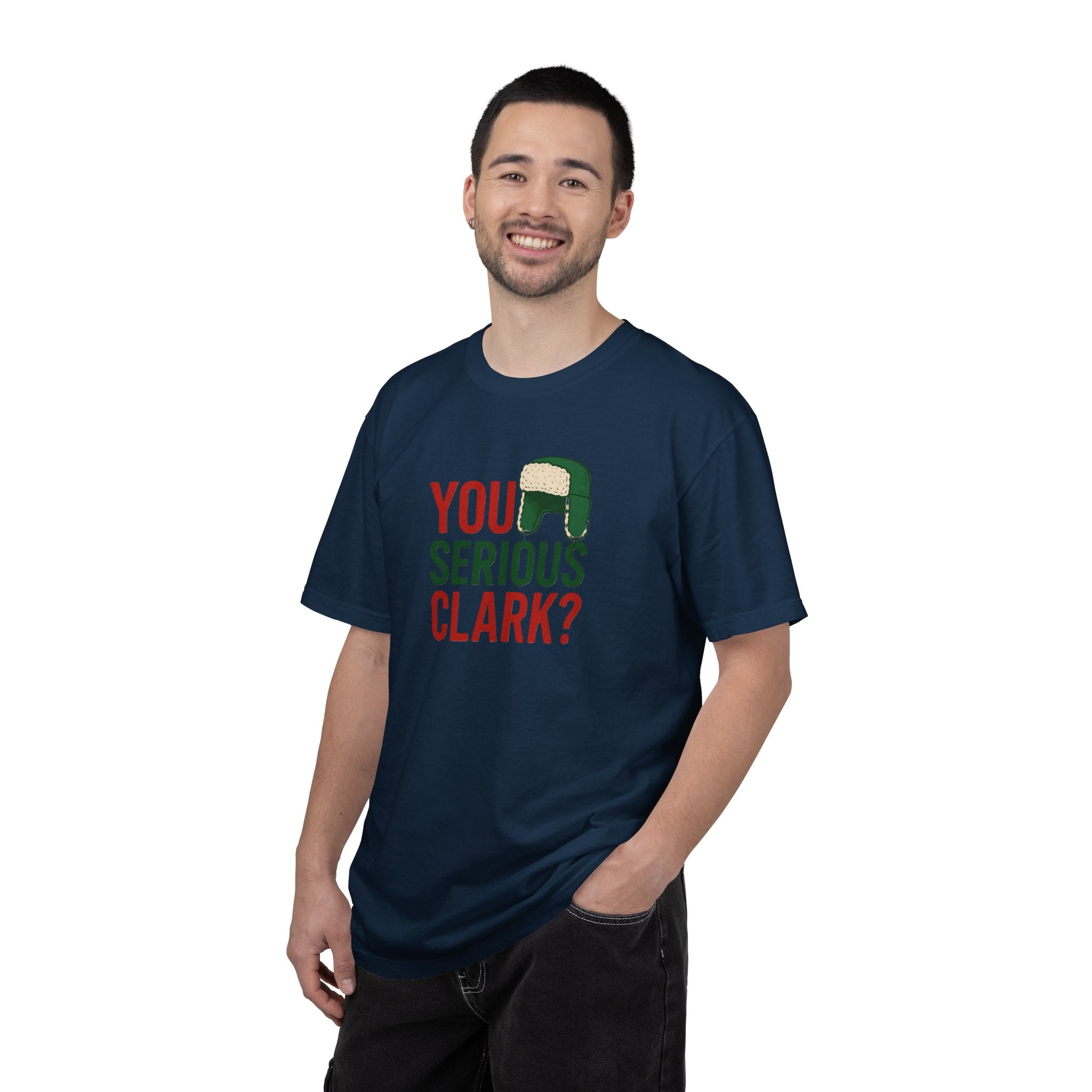 You Serious Clark? T-Shirt | Holiday Movie Quote, Trapper Hat Graphic
