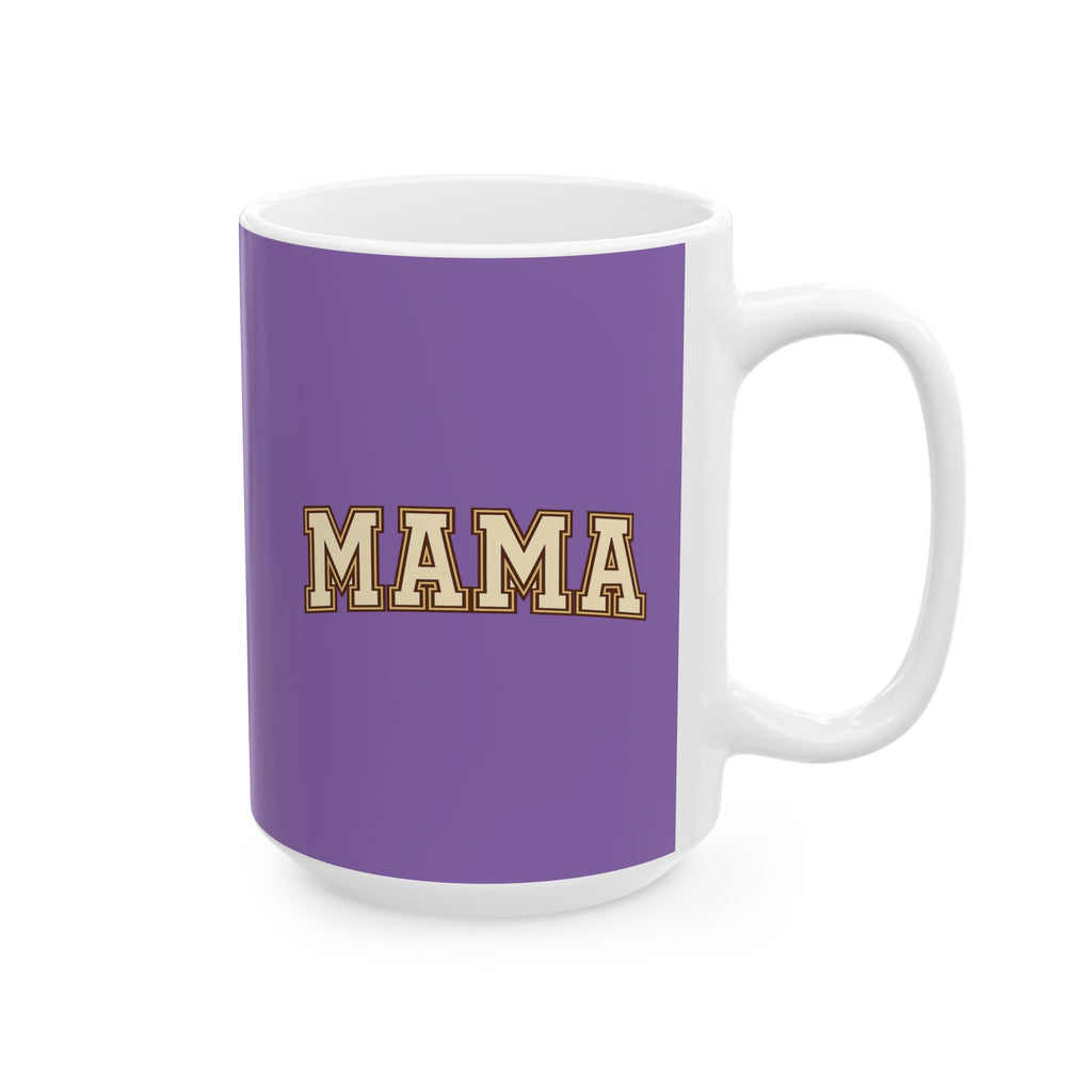 Mama Coffee Mug — Vintage Lettering Ceramic Tea Cup (11oz & 15oz)