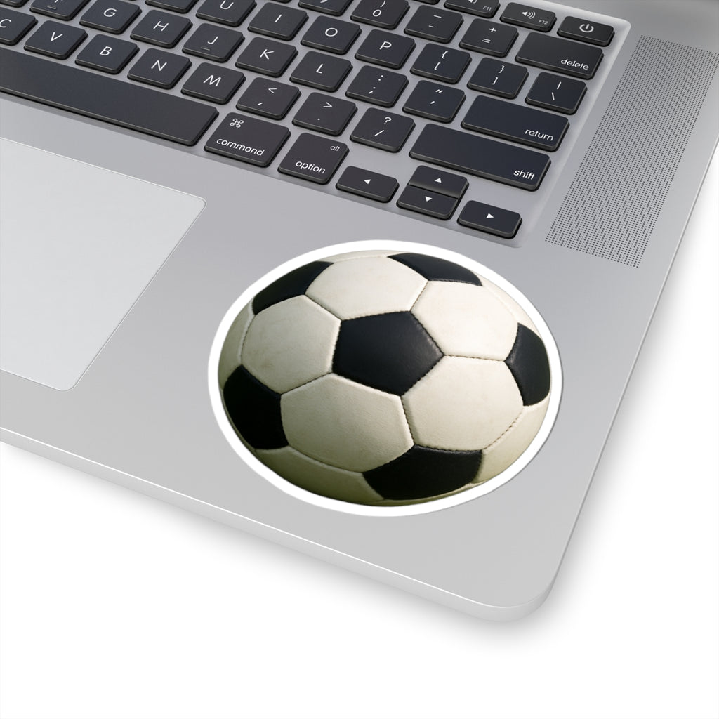 Soccer Ball Sticker | Kiss-Cut Vinyl Soccer Decal, Sports Laptop Sticker