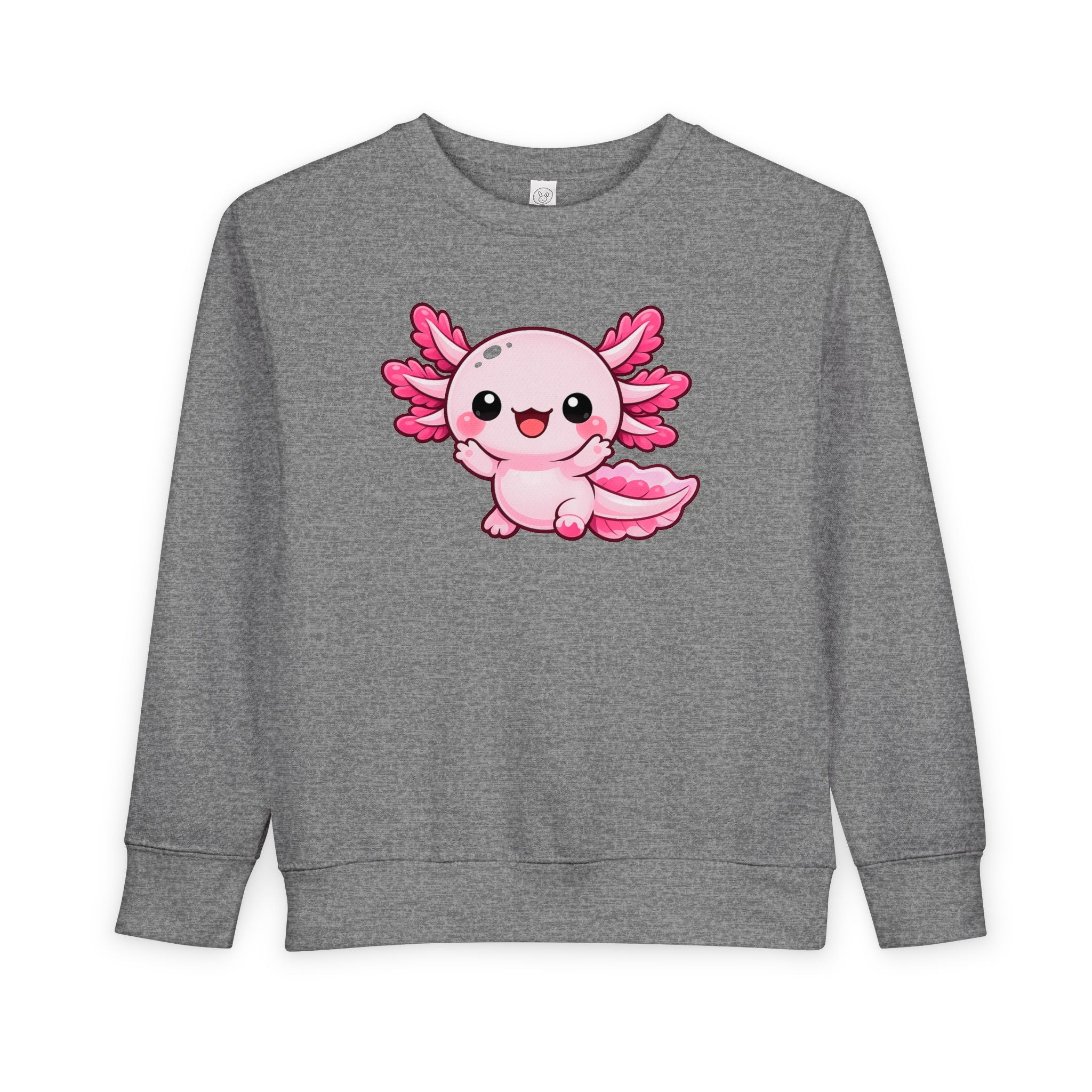 Pink Axolotl Toddler Sweatshirt | Cute Sea Creature Kids Top