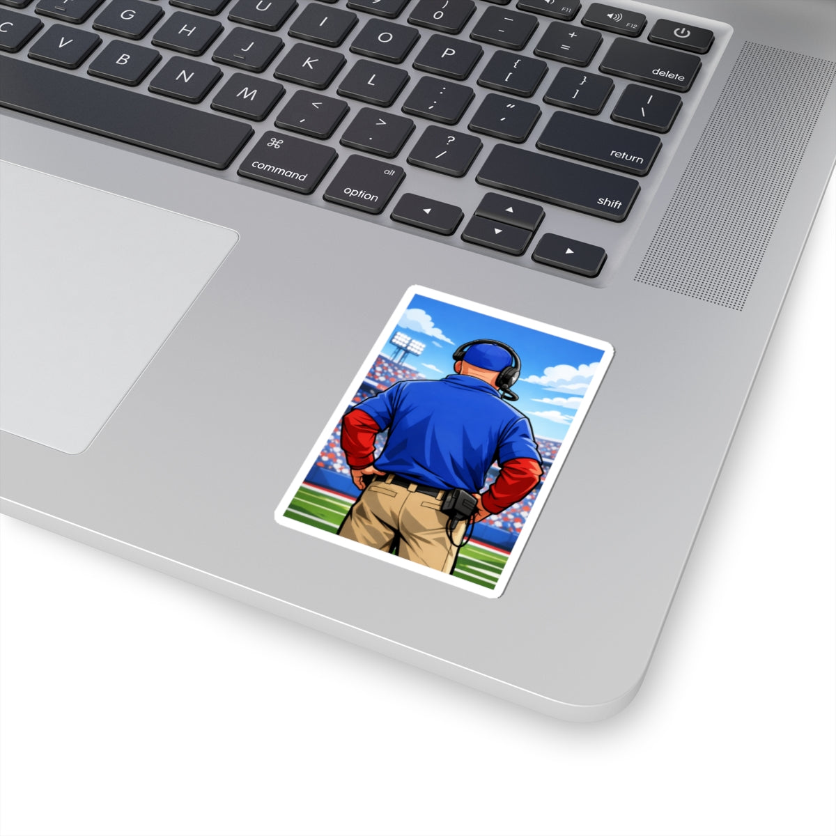 Buffalo Football Coach Illustration Stickers | Kiss-Cut Coach Sticker