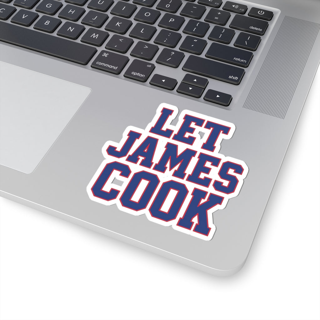 Let James Cook sticker | Kiss-cut vinyl decal