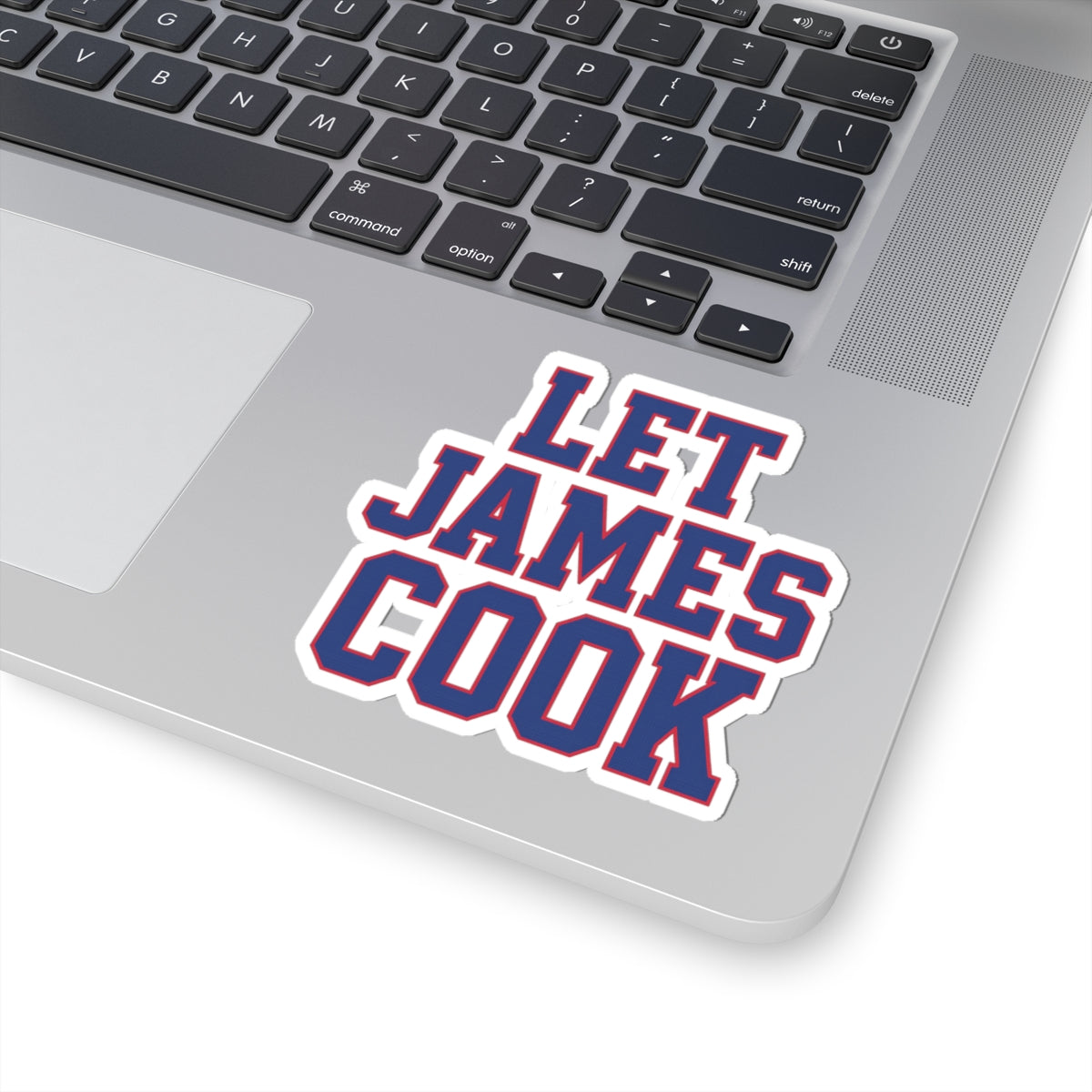 Let James Cook sticker | Kiss-cut vinyl decal