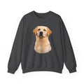 Yellow Labrador Retriever Portrait Sweatshirt | Dog Face Crewneck