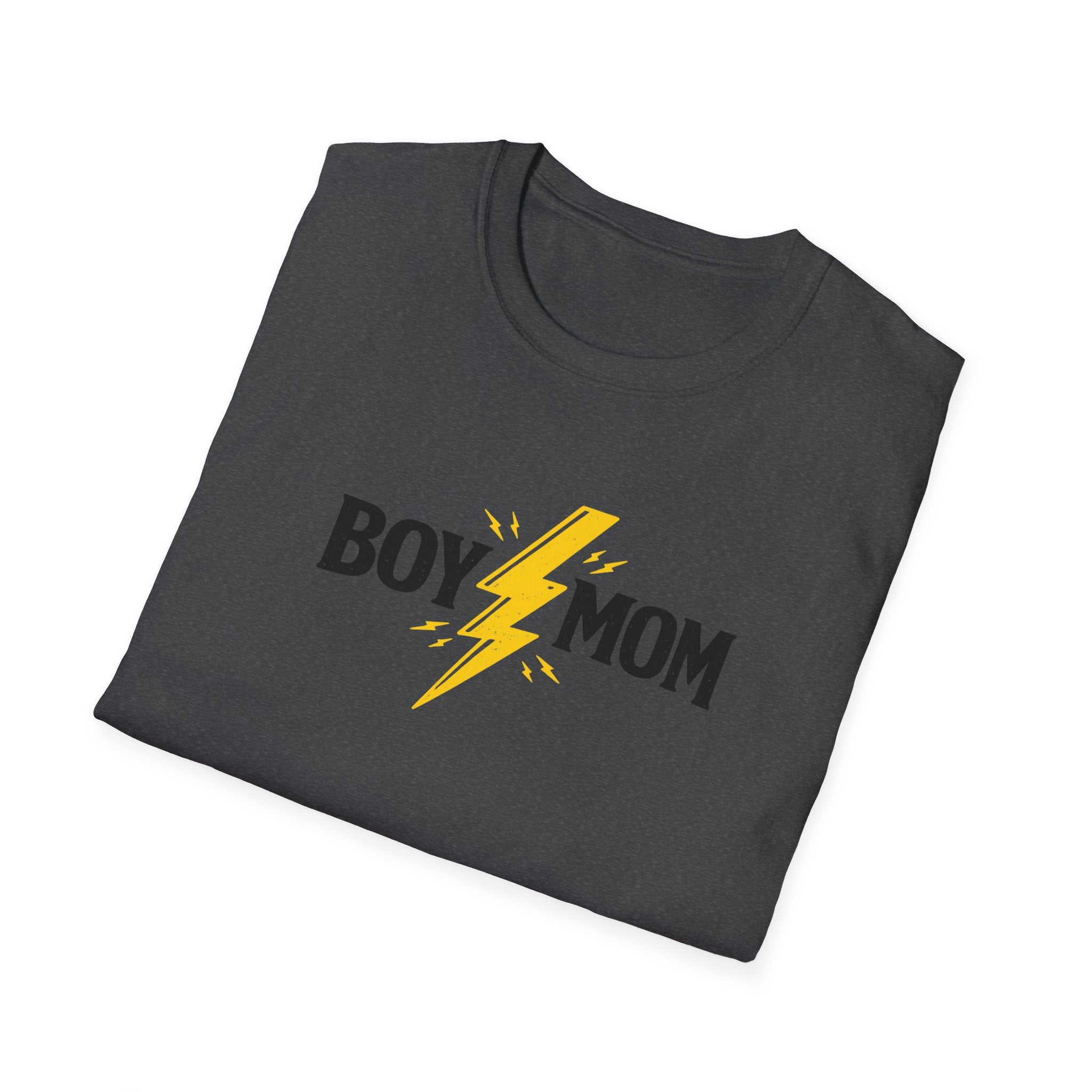 Boy Mom Lightning T-Shirt — Graphic Mom Tee for Proud Boys’ Moms