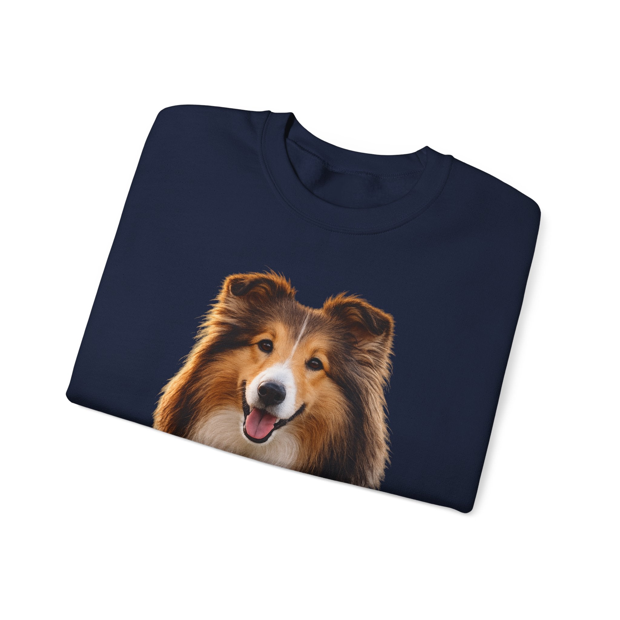 Smiling Collie Crewneck Sweatshirt | Collie Face Pullover