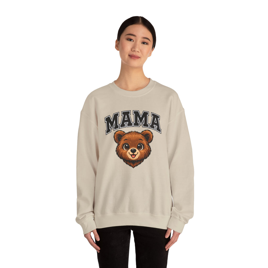 Mama Bear Sweatshirt — Cute Retro Bear Mom Crewneck