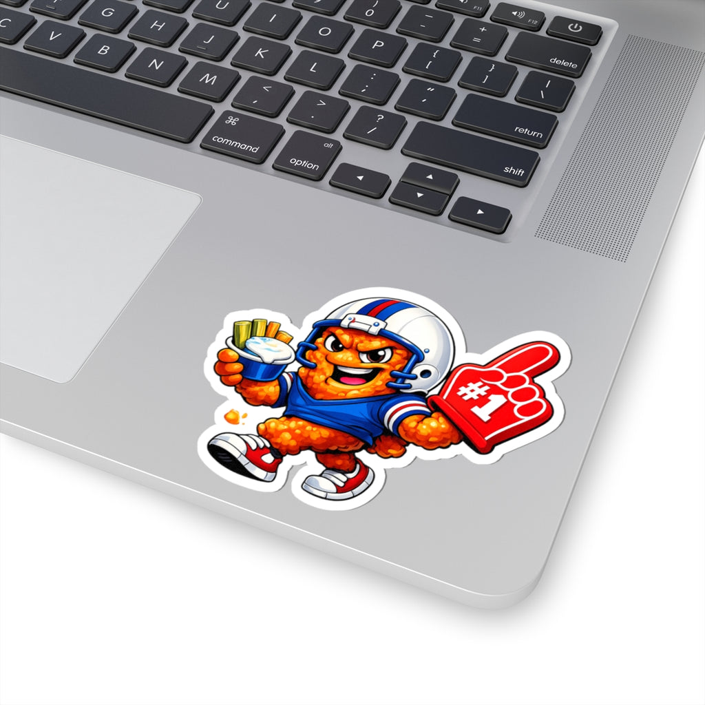 Buffalo Wing Foam Finger #1 Sticker | Kiss-Cut Sticker